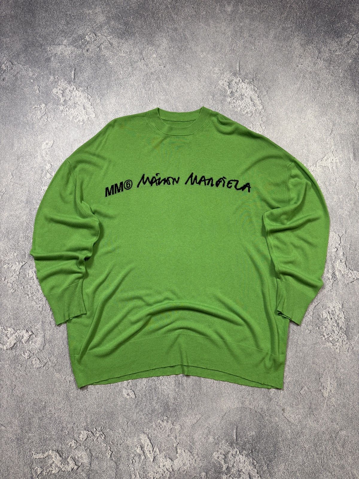Maison Margiela Maison Margiela MM6 Oversize Sweater Spellout Big Logo Size US S / EU 44-46 / 1 - 5 Thumbnail