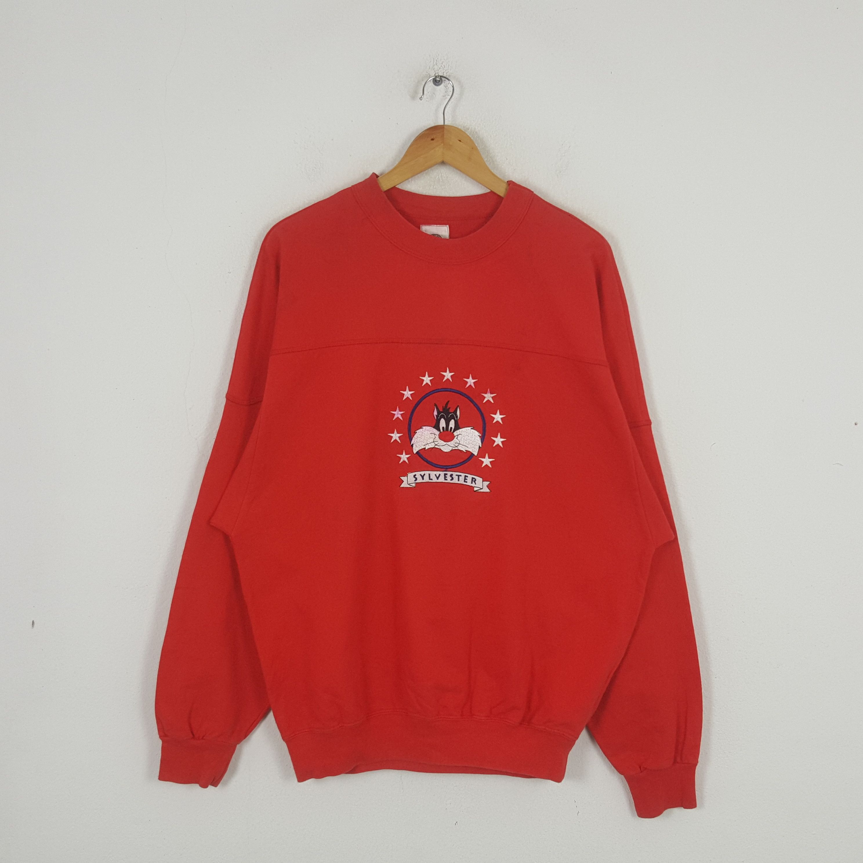 Acme Clothing × Disney × Vintage Vintage Sylvester Acme Cartoon Disney Sweatshirt C286N21 Size US L / EU 52-54 / 3 - 1 Thumbnail