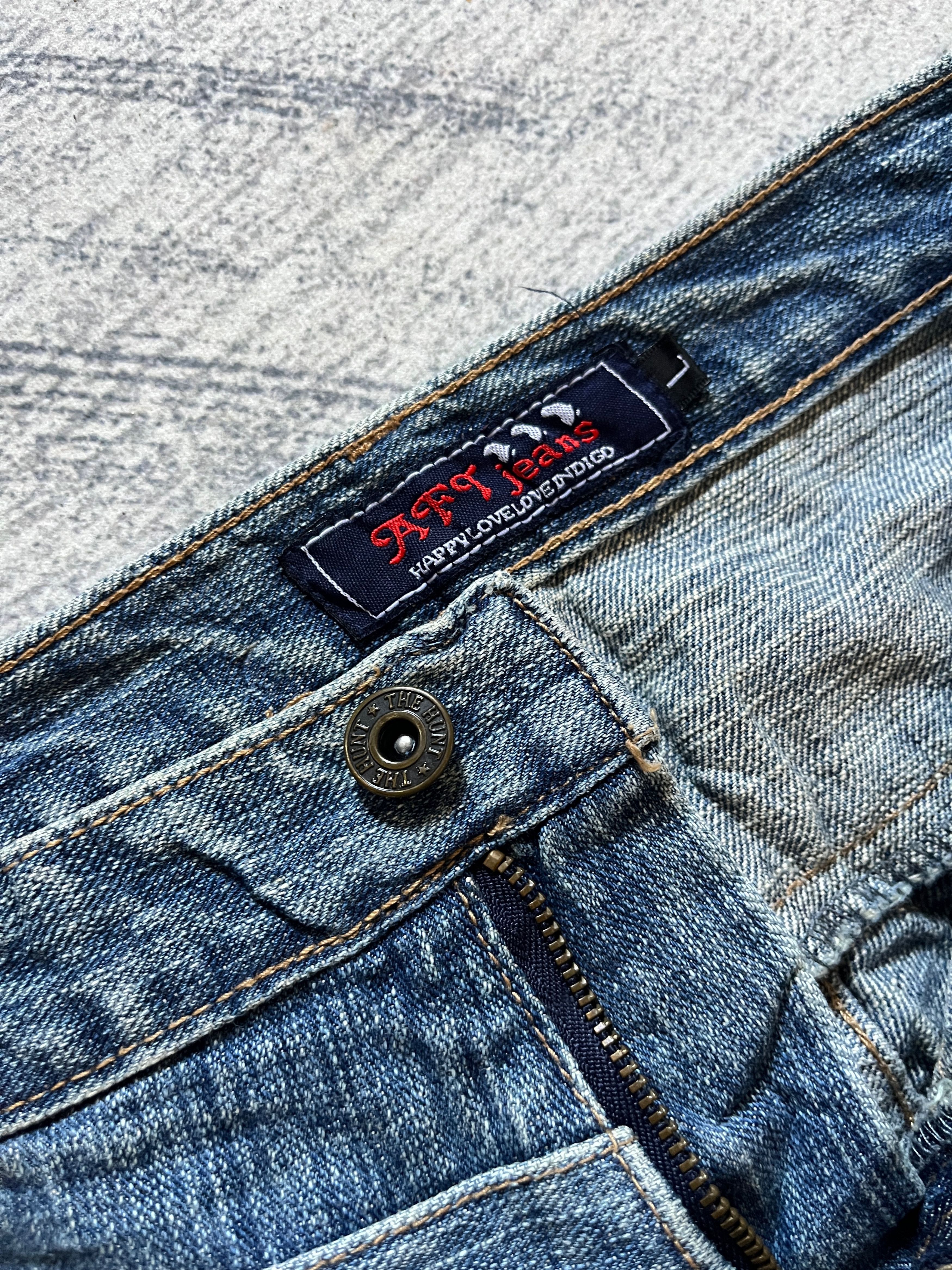 Japanese Brand AFT Jeans Double Waisted Denim Pants Size 32" / US 10 / IT 46 - 8 Thumbnail
