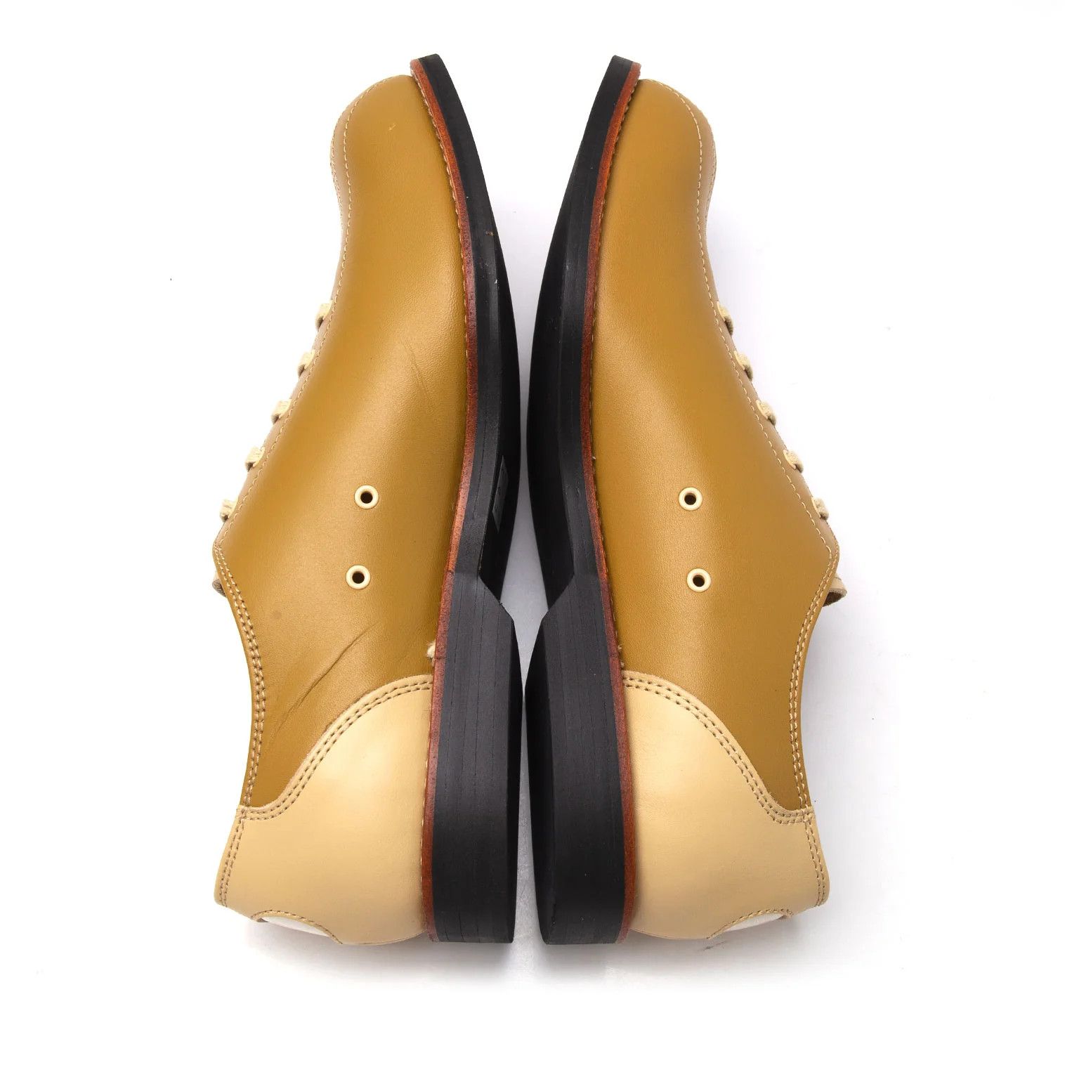 Comme des Garcons Homme Plus Bicolor Leather Shoes Beige Purple Size 27 Size US 9 / EU 42 - 10 Thumbnail