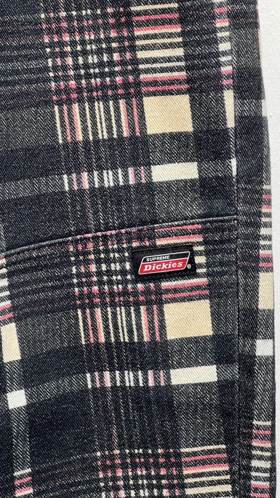 Dickies × Supreme Supreme Dickies Double Knee Baggy Jean Black Plaid Size US 36 / EU 52 - 5 Thumbnail