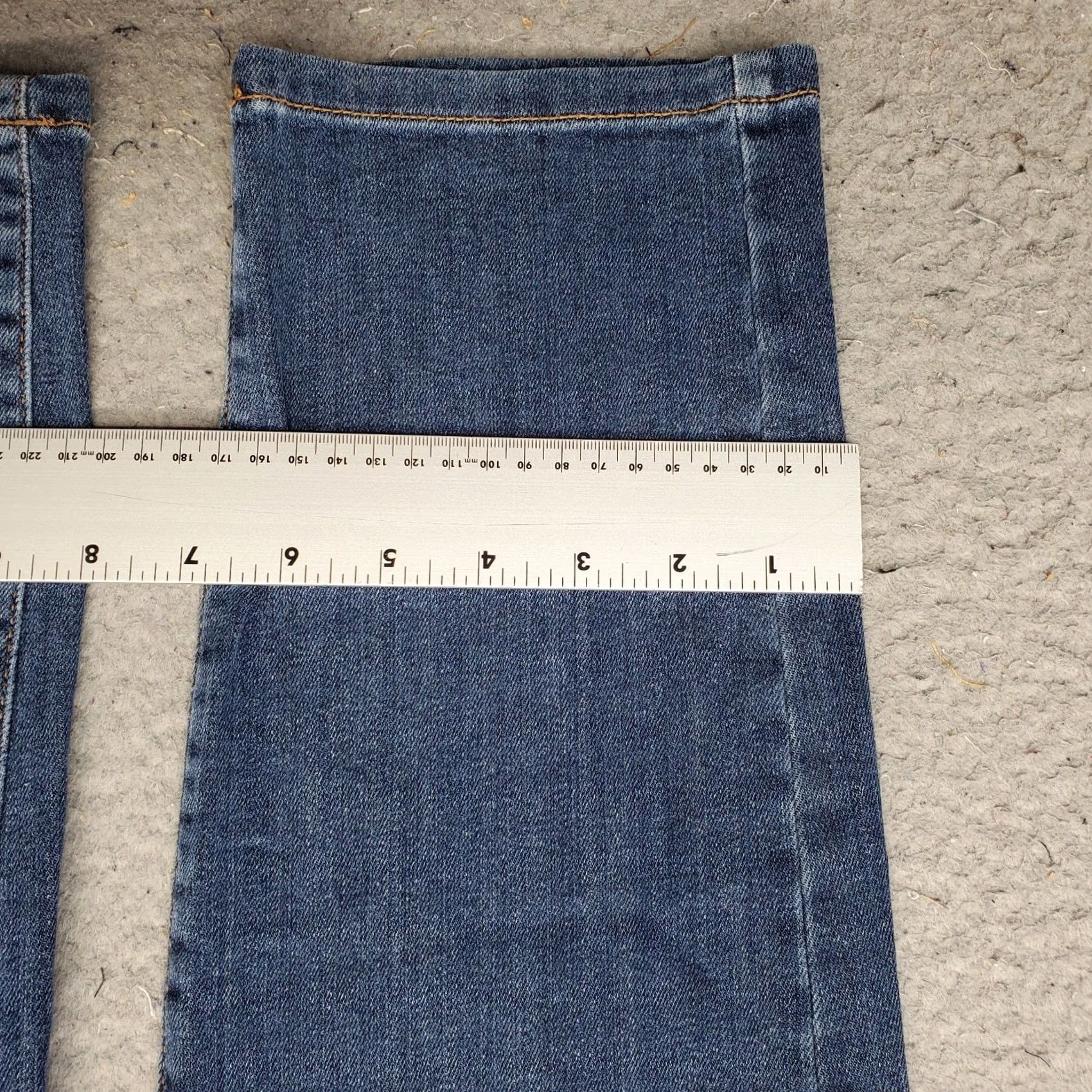 J. Jill J. Jill Weekender Jeans Womens 10 Blue Denim Dark Wash Stretch Straight Leg Jeans Size 32" / US 10 / IT 46 - 4 Thumbnail