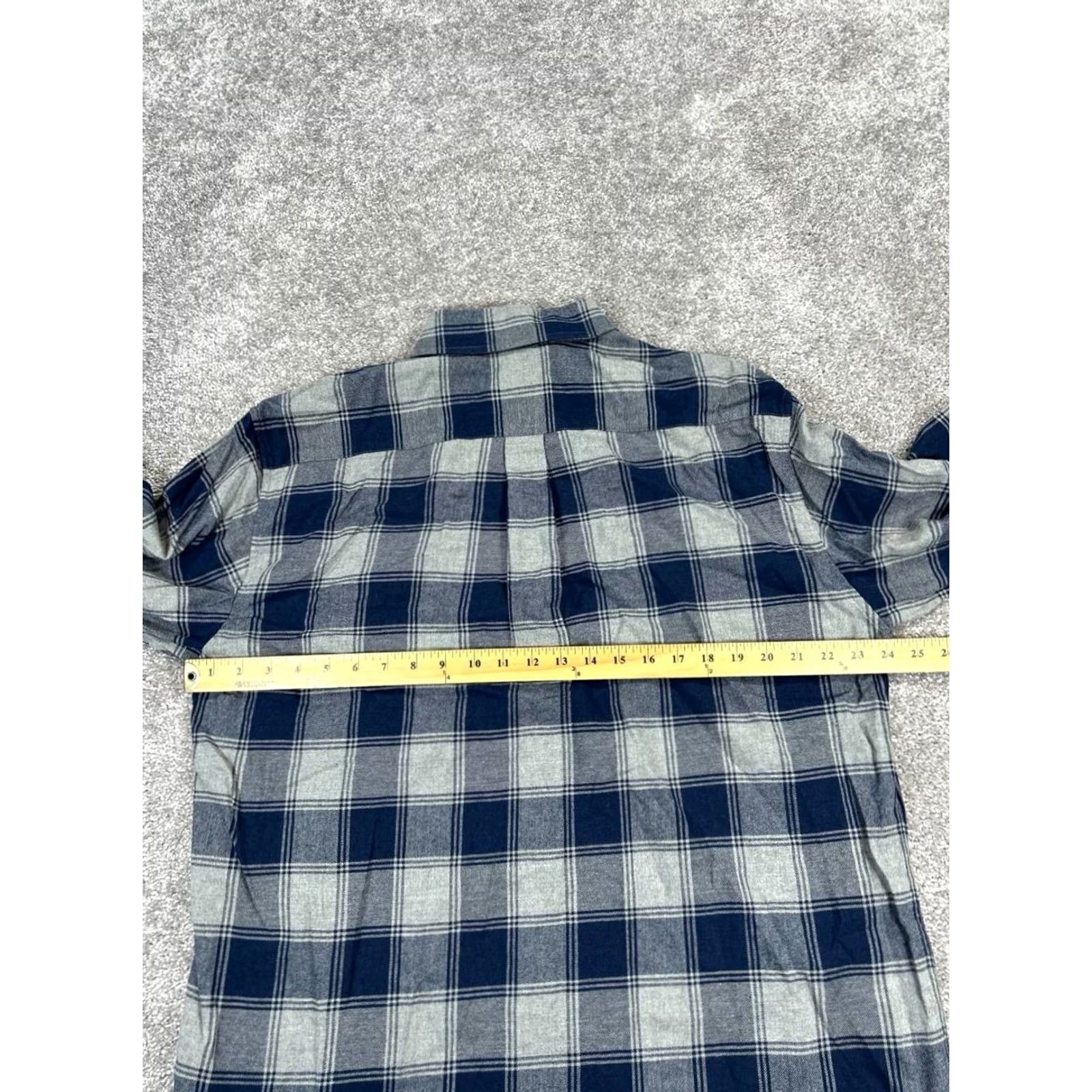 Brooks Brothers Brooks Brothers 346 Shirt Mens Large Blue Gray Cotton Button-Up Plaid Collar Down Classic Size US L / EU 52-54 / 3 - 5 Thumbnail