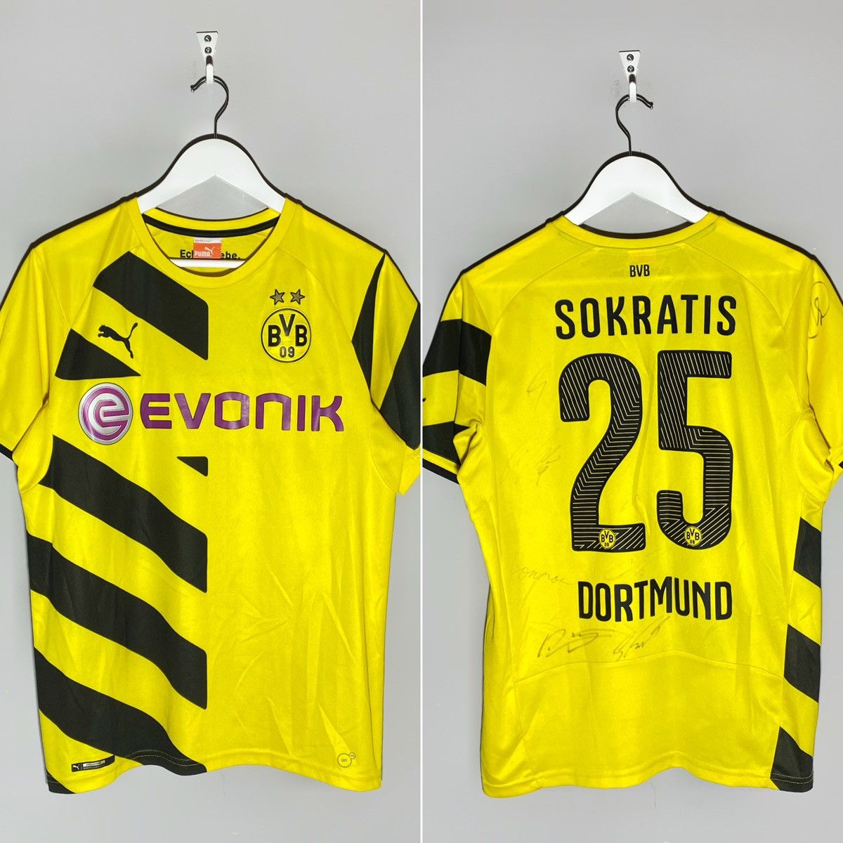 Puma #25 Sokratis Puma BVB Borussia Dortmund 2014/15 Jersey Size US M / EU 48-50 / 2 - 1 Thumbnail