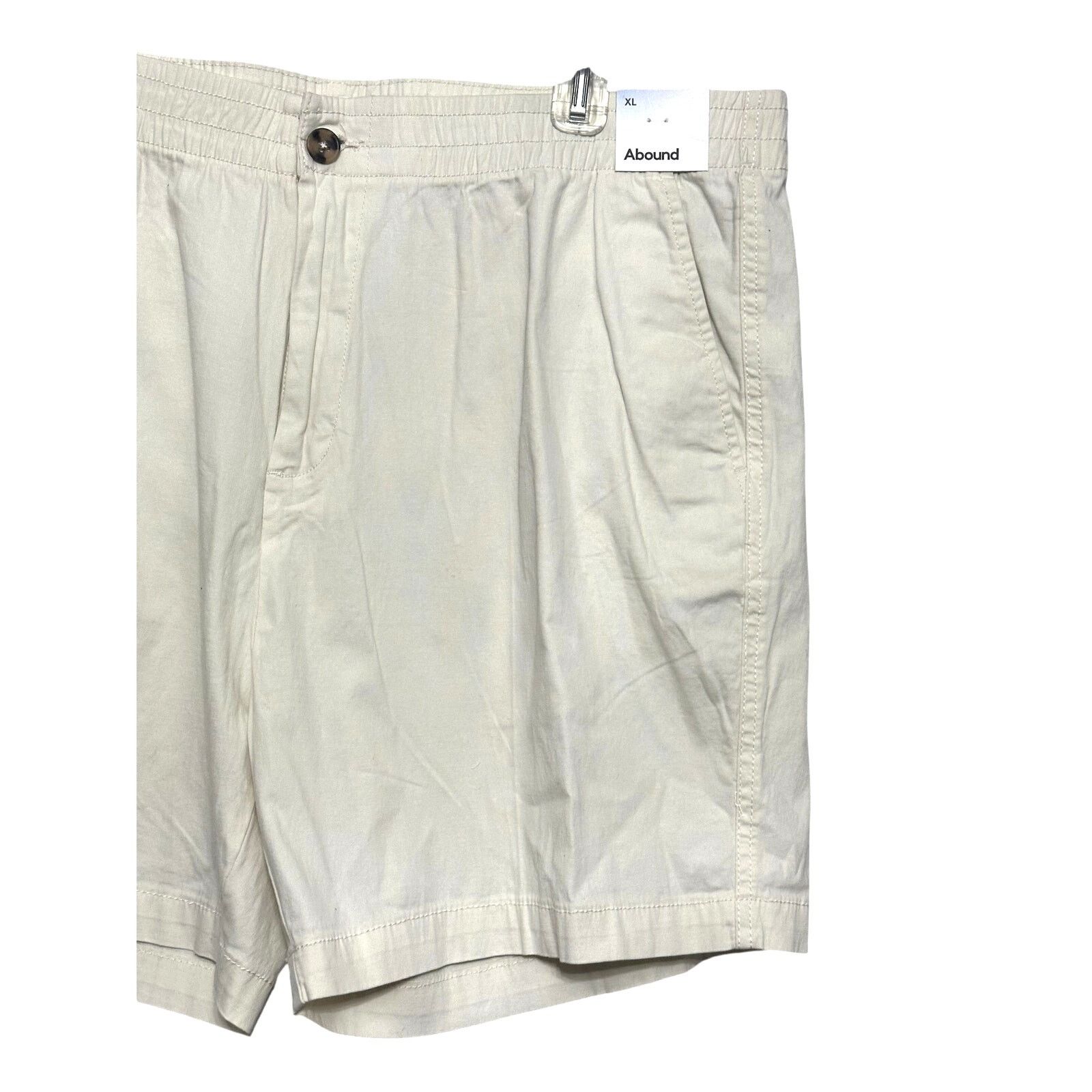 Other Abound Shorts Flat Front Design Elastic Waist Cream XL NWT Size US 40 / EU 56 - 4 Thumbnail