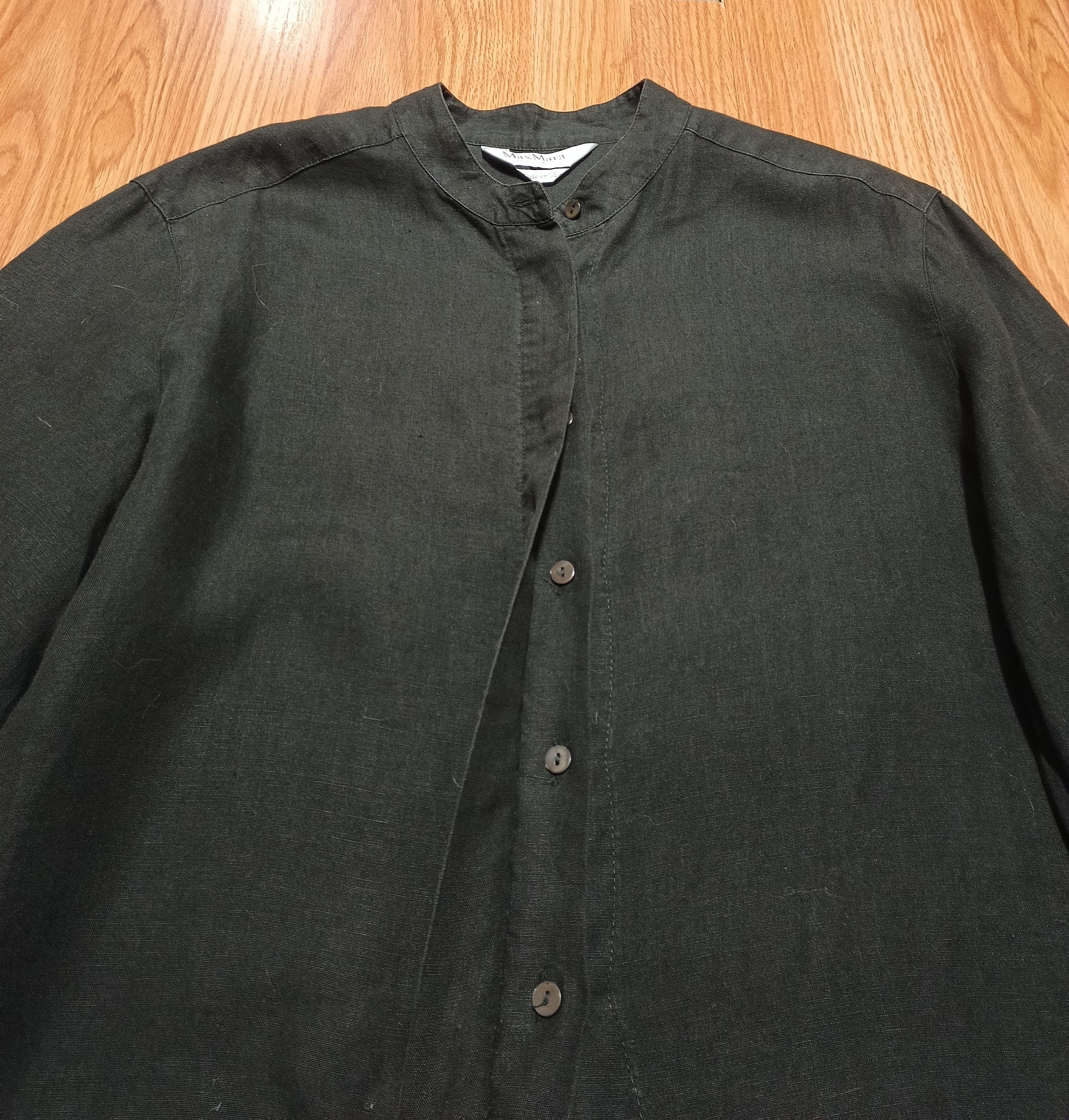 Max Mara MAX MARA Pure Linen Black Light Dress EU42 US12 Size XL / US 12-14 / IT 48-50 - 8 Thumbnail