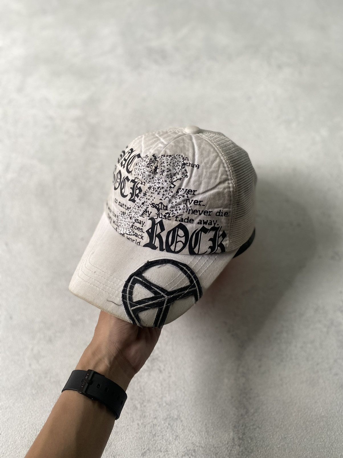 If Six Was Nine japanese cross trucker hat visual kei style Size ONE SIZE - 2 Thumbnail