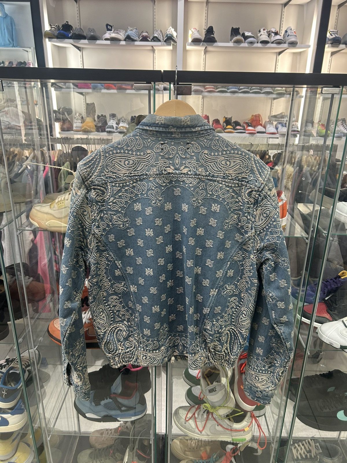 Amiri Amiri bandana jacquard denim jacket Size US M / EU 48-50 / 2 - 2 Thumbnail