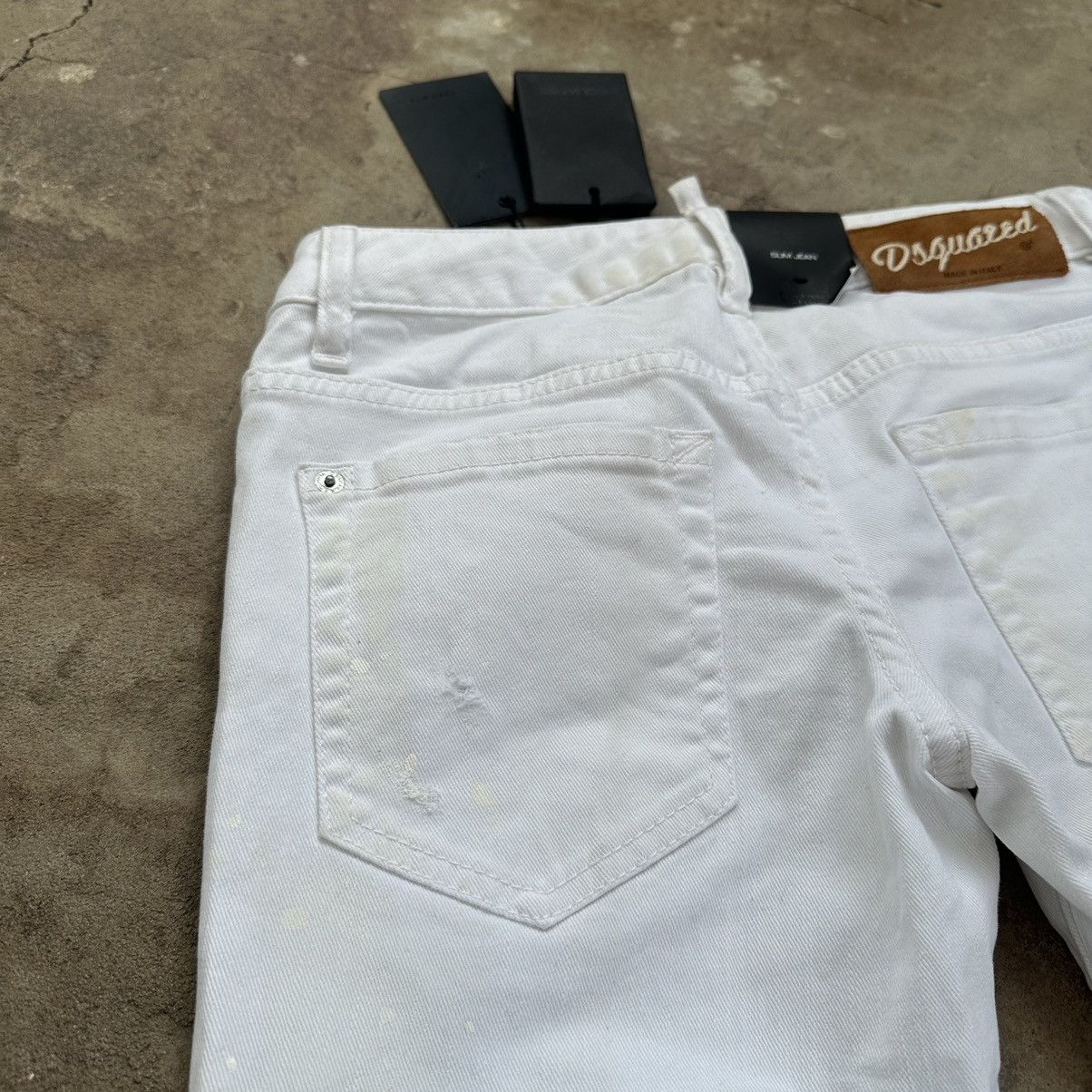 Dsquared2 × Vintage Y2K Dsquared2 distressed painted flared archive denim jeans Size 27" / US 4 / IT 40 - 12 Thumbnail