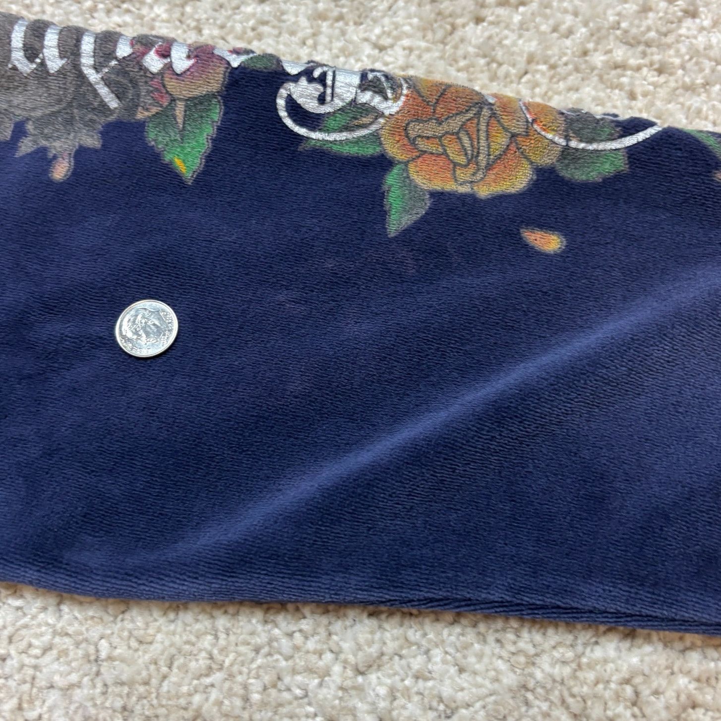 Ed Hardy × Vintage Vintage Ed Hardy Los Angeles Velour Full Zip Hoodie Womens L Size L / US 10 / IT 46 - 8 Thumbnail