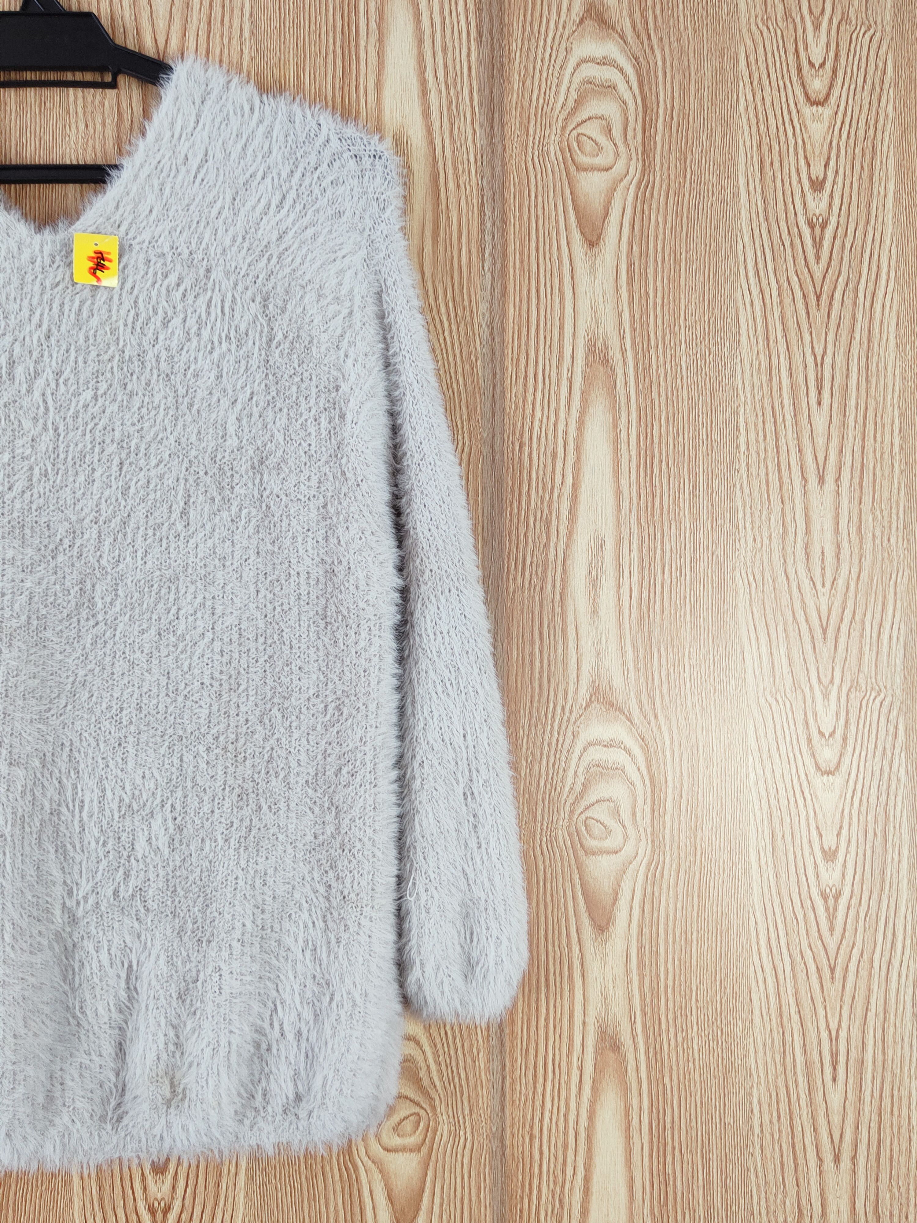 GU × Vintage GU Gray Fur Mohair Knitwear Sweatshirts #W567 Size S / US 4 / IT 40 - 9 Thumbnail