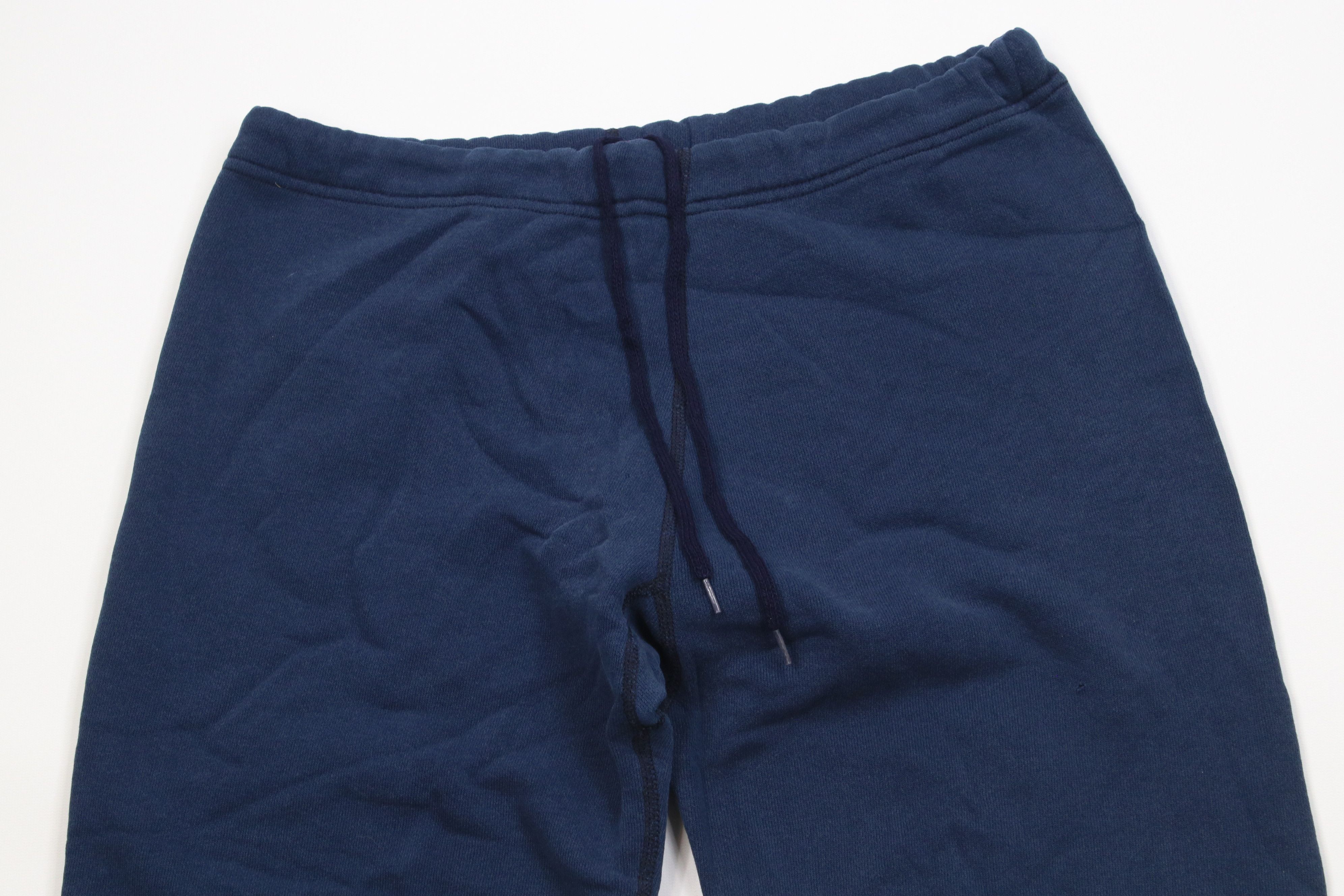 Vintage Vintage 70s 80s Heavyweight Sweatpants Joggers Navy Blue USA Size US 36 / EU 52 - 2 Thumbnail