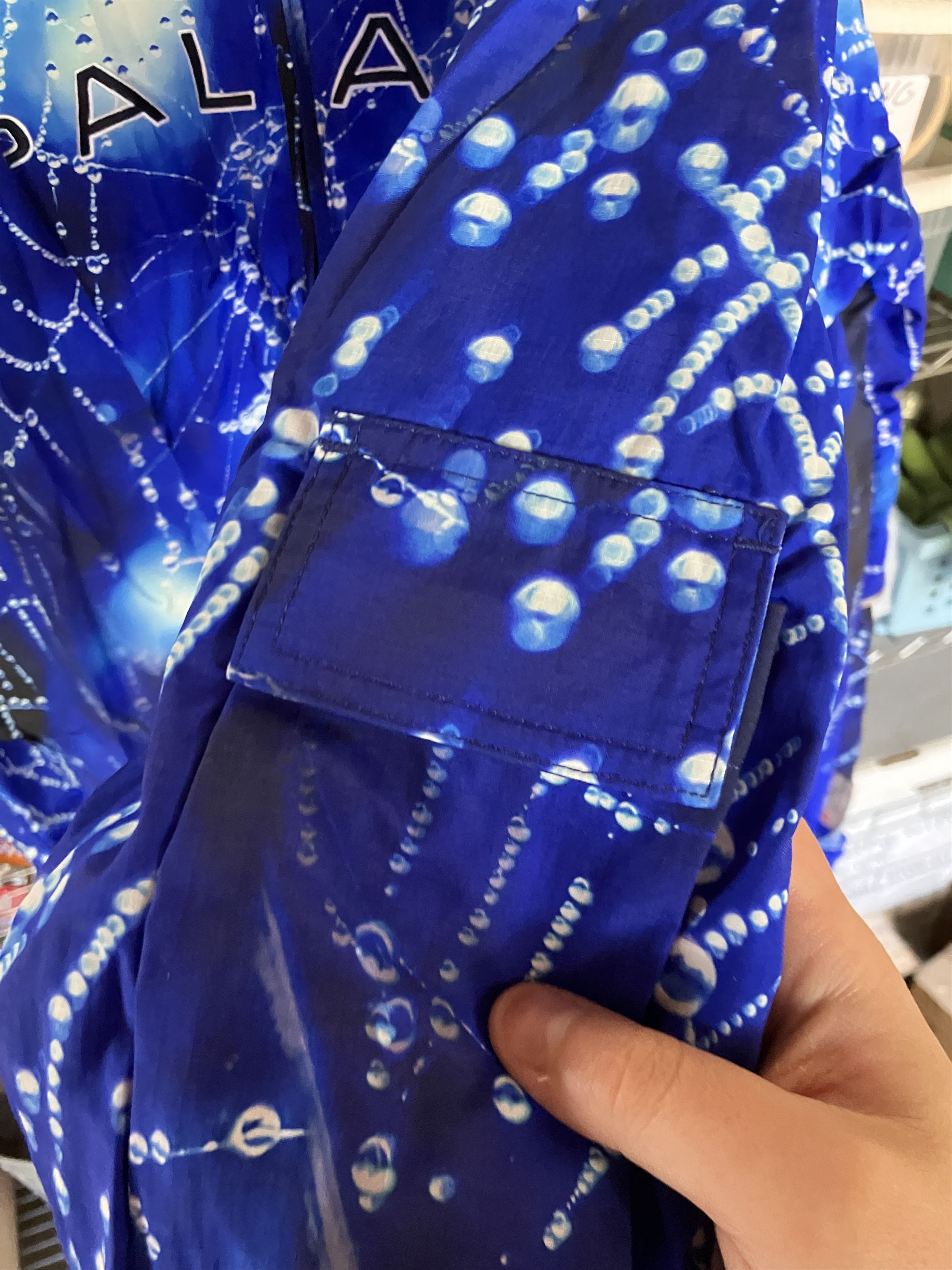 Palace Palace Spring 24 Arc Shell Hooded Jacket - Blue Spider Web Size US XL / EU 56 / 4 - 4 Thumbnail