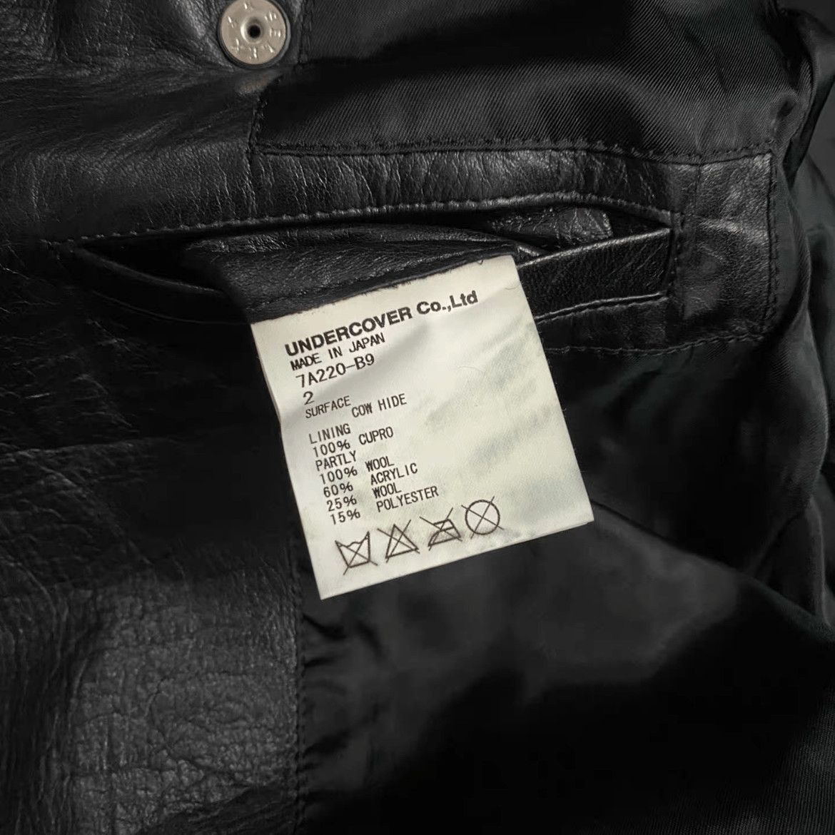 Undercover Sz 2 Undercover 11AW Triple Ways Leather Jacket-2508 Size US M / EU 48-50 / 2 - 5 Thumbnail