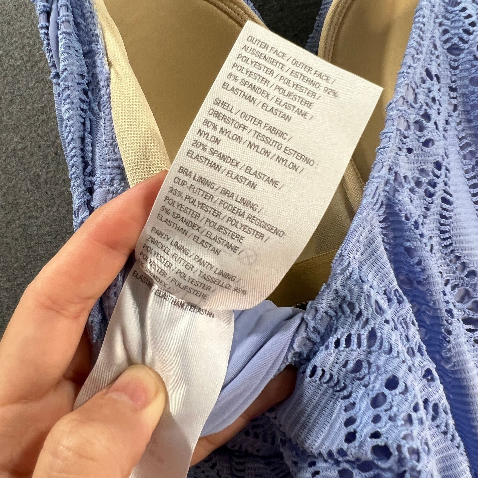 Denim & Co. Denim & Co. Beach Surplice Stretch Lace Swim Dres Size XL / US 12-14 / IT 48-50 - 9 Thumbnail
