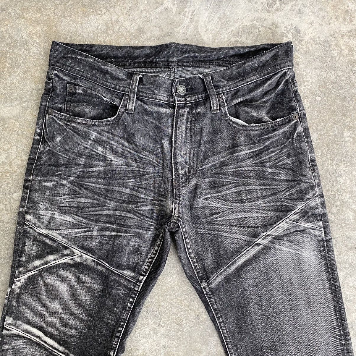 Japanese Brand Edge Rupert Japan Washed Grey Panelled Flared Jeans Size US 30 / EU 46 - 8 Thumbnail