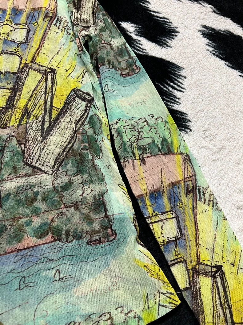 Issey Miyake Graffiti tulle top