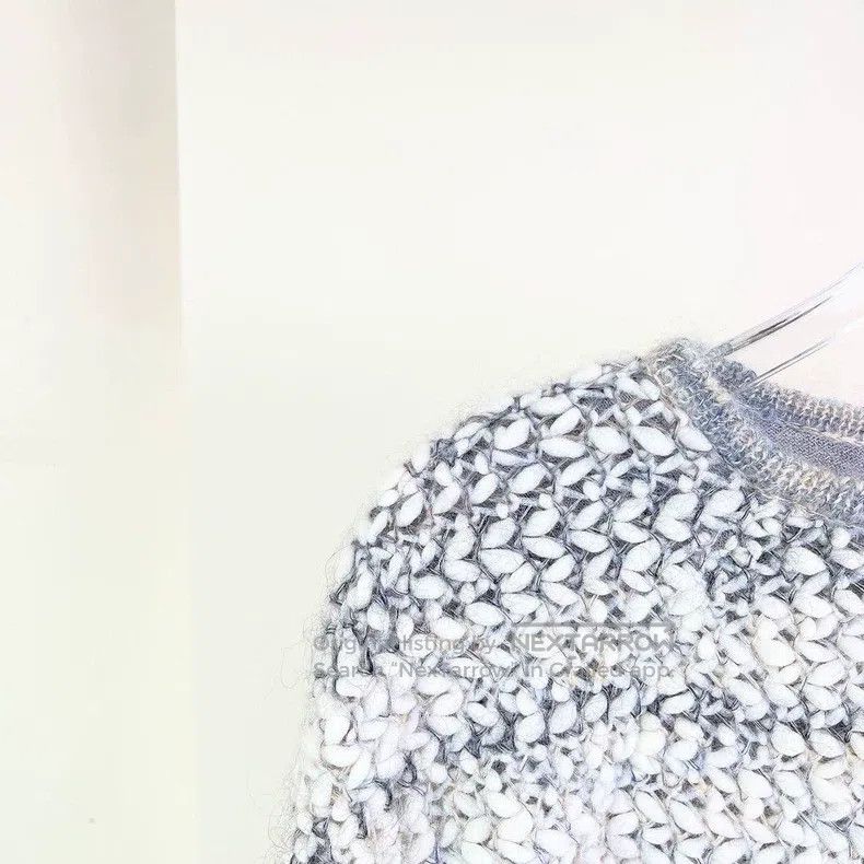 Chanel Chanel 16A metres gray shawl thick crochet knitted sweater Size XS / US 0-2 / IT 36-38 - 3 Thumbnail