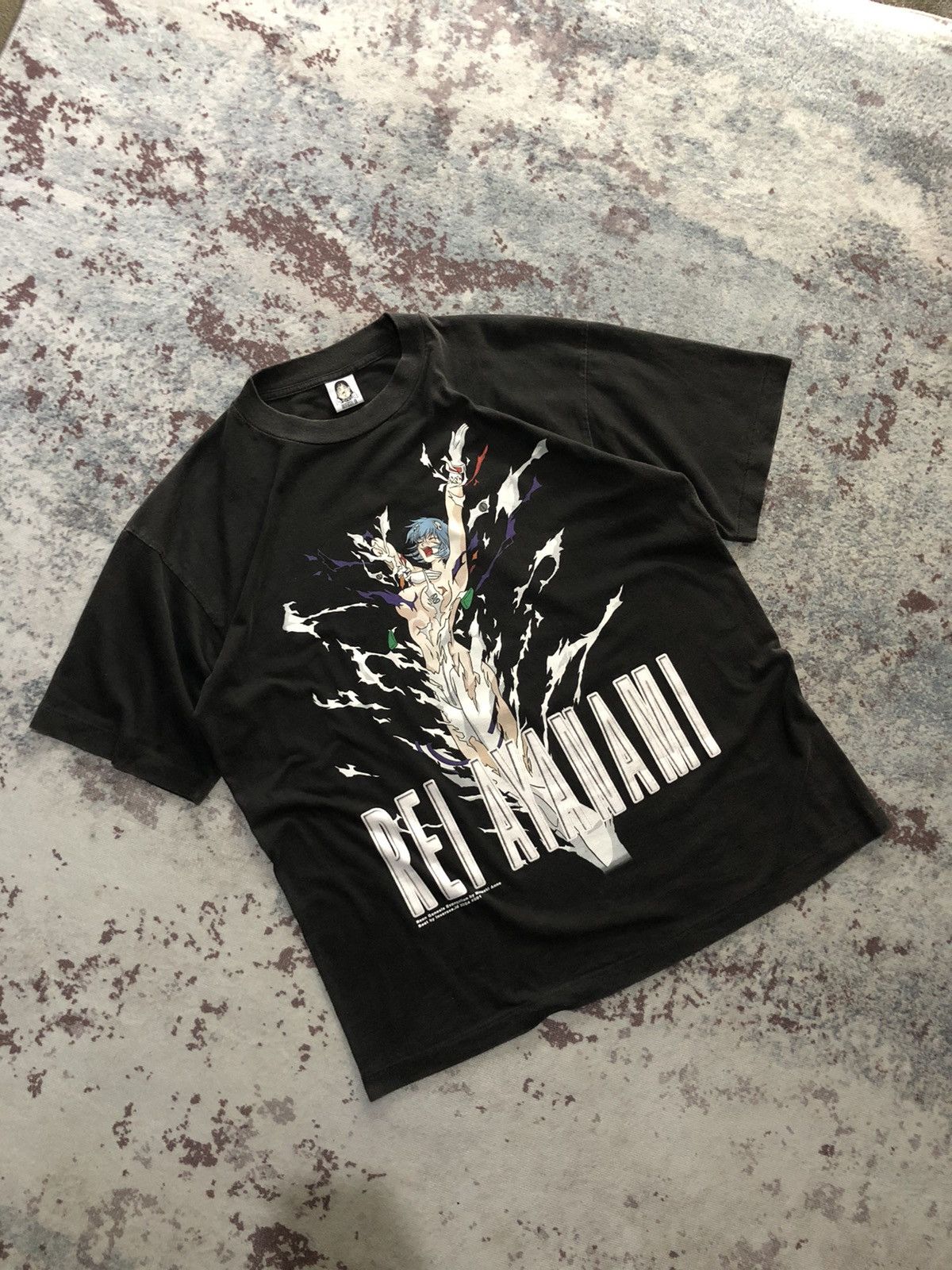 Anime × Vintage Rare Rei Ayanami Anime Tee Japanese Size US XL / EU 56 / 4 - 9 Thumbnail