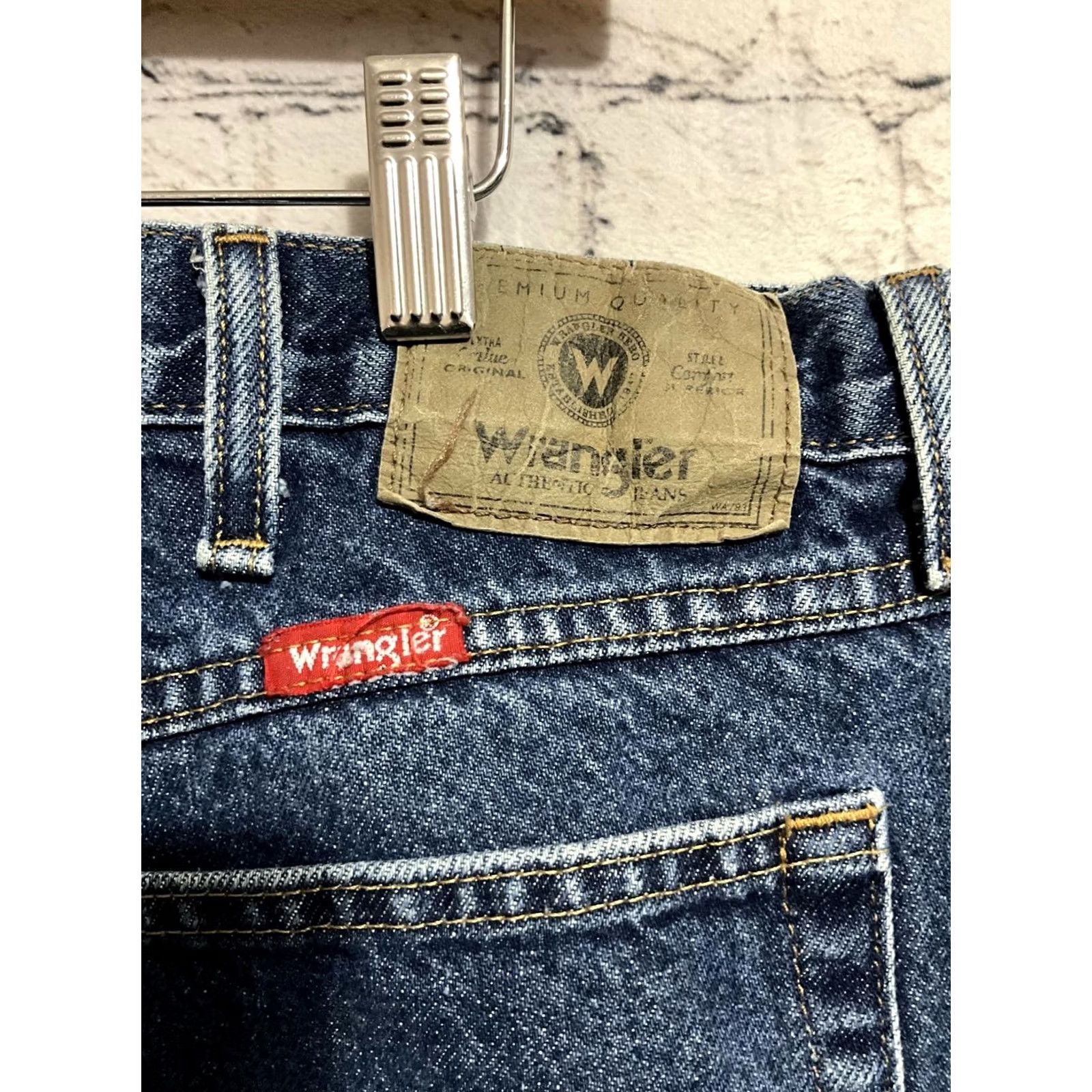 Wrangler Wrangler Jeans Mens Blue Denim 40x32 Regular Big & Tall Button Closure Cotton 5-Pocket Casual Denim Pants Size US 40 / EU 56 - 2 Thumbnail
