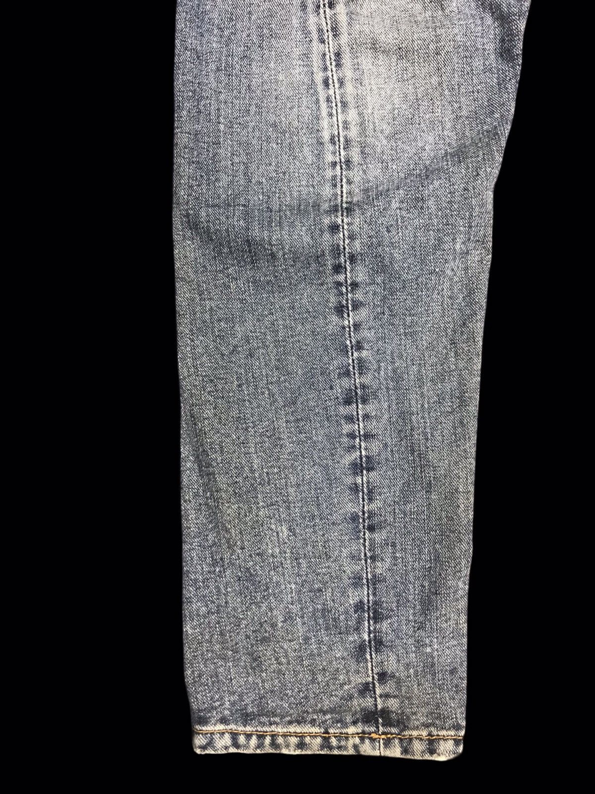 Japanese Brand 💥TWISTED LEG💥DOUBLE NAME PIRATE EMBROIDERY TWIST DENIM F410 Size US 31 - 7 Thumbnail