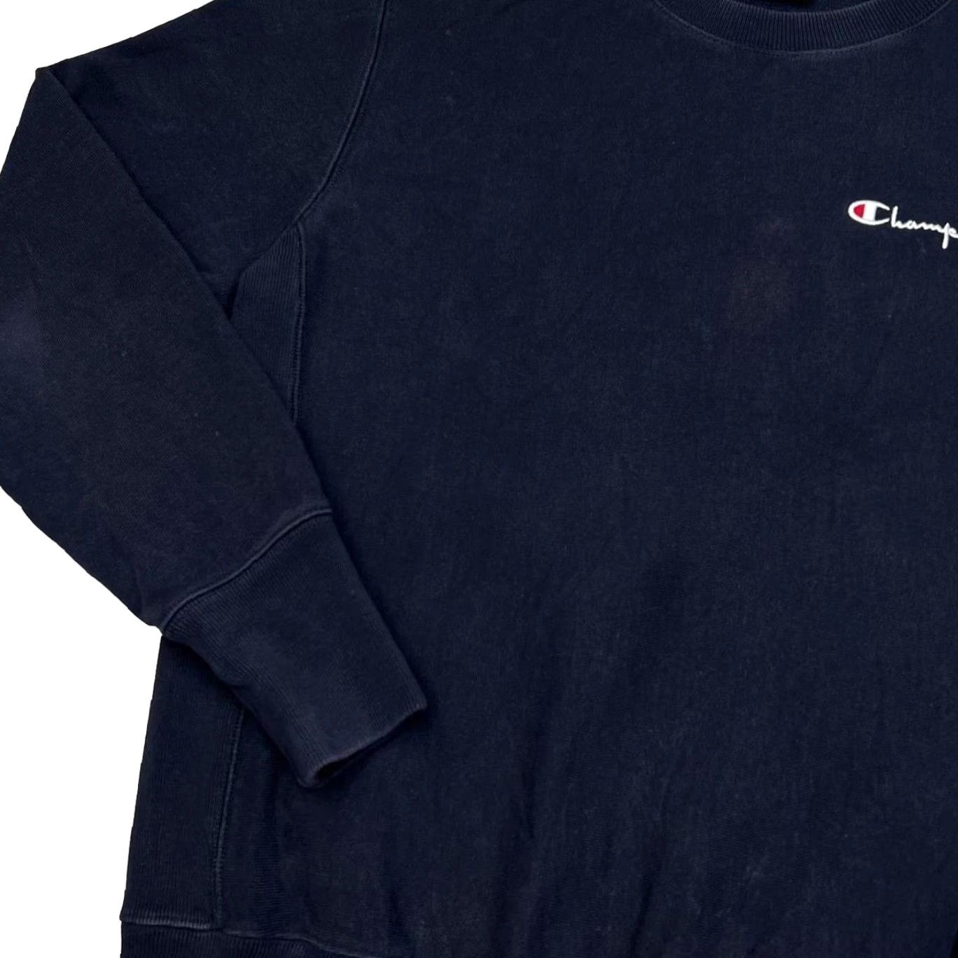 Champion Champion Reverse Weave Embroidered Mini Logo Navy Blue Sweatshirt M Men Long Sleeve Pullover Size US M / EU 48-50 / 2 - 6 Thumbnail