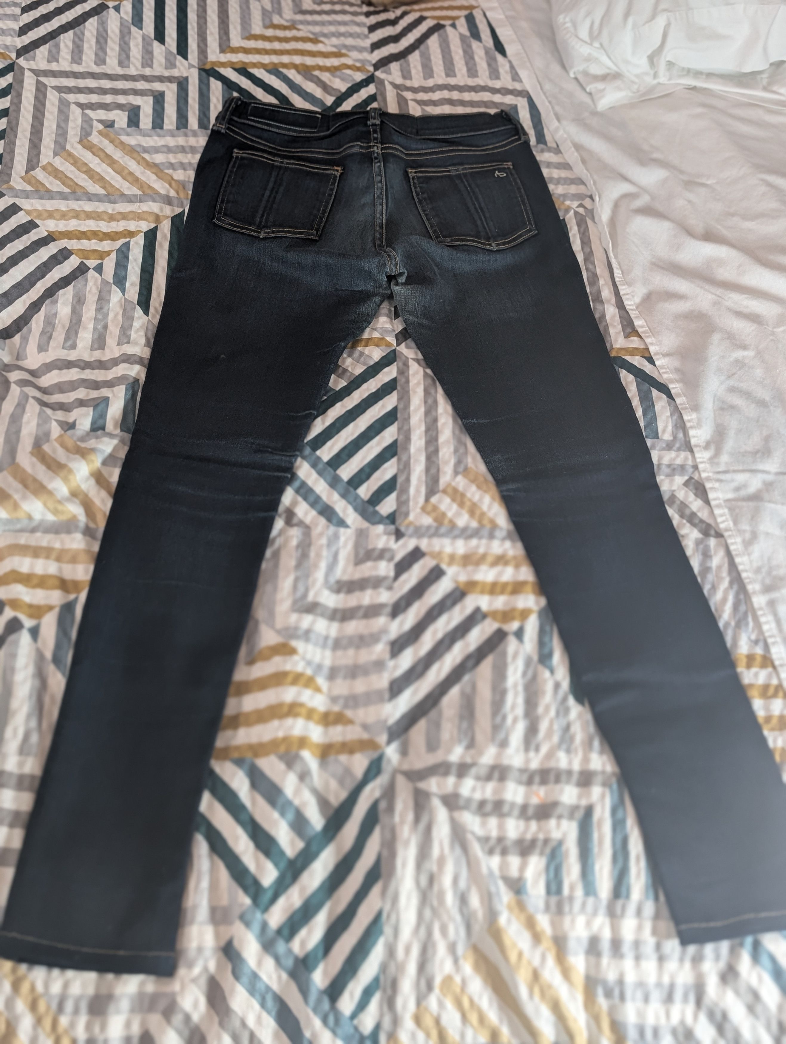Rag & Bone Bedford Skinny Jeans Indigo Dark Blue Size 27" / US 4 / IT 40 - 9 Thumbnail