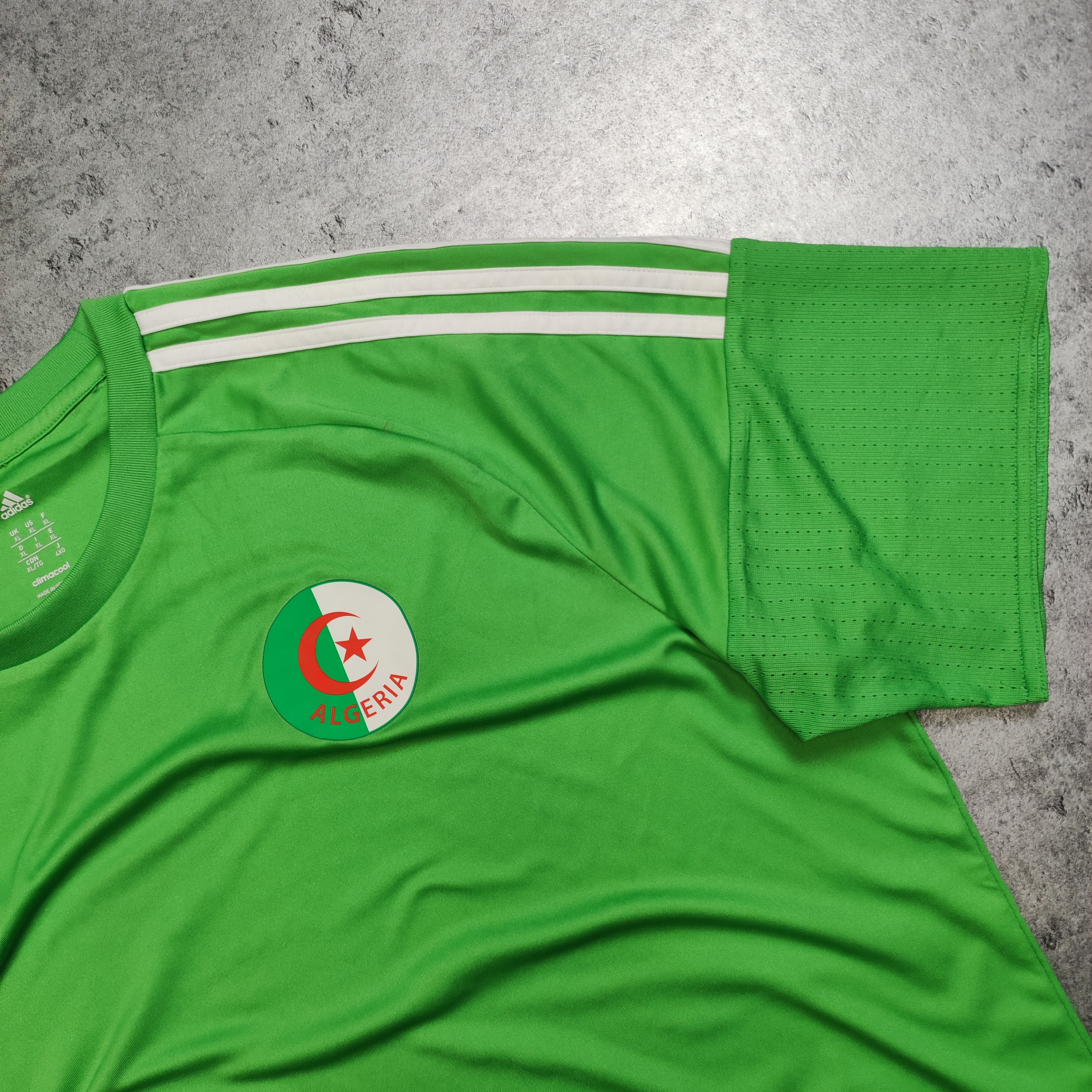 Vintage RARE Football Soccer 2016 Algeria Africa Home Adidas Jersey Size US XL / EU 56 / 4 - 4 Thumbnail