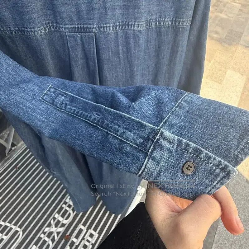 Valentino Valentino Blue Denim Dress for Women . Size L / US 10 / IT 46 - 3 Thumbnail
