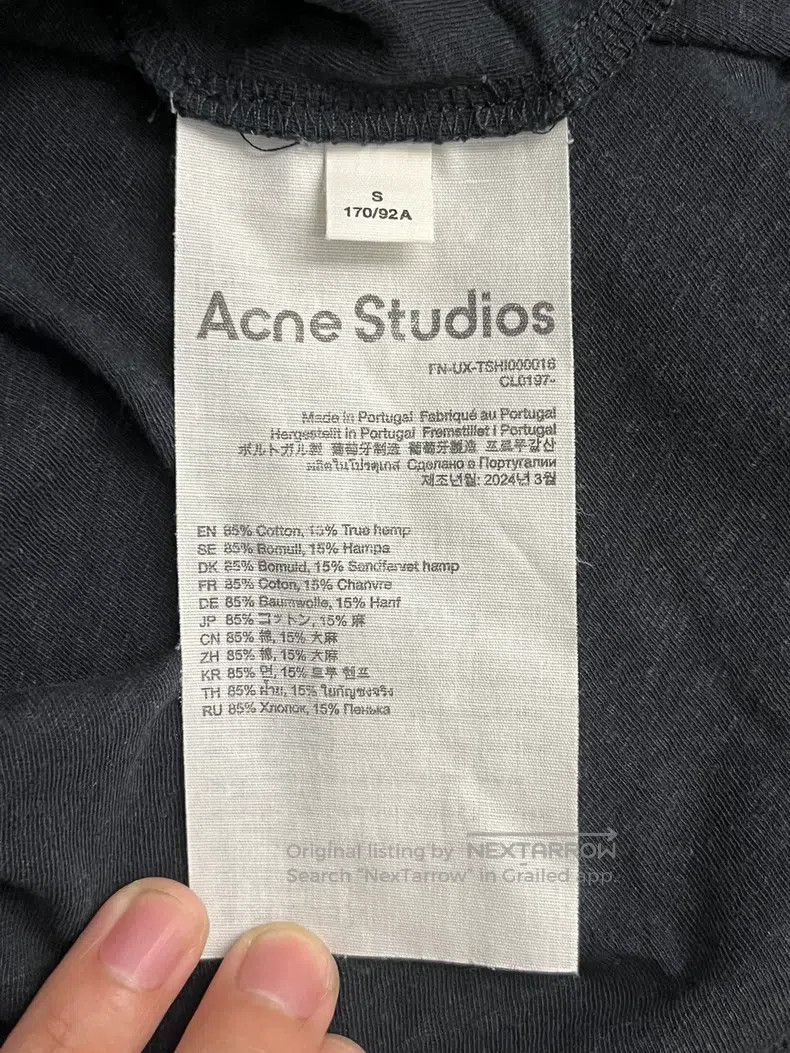 Acne Studios Acne Studios 1996 Letter Print Vintage Long Sleeve T-Shirt Size US S / EU 44-46 / 1 - 4 Thumbnail