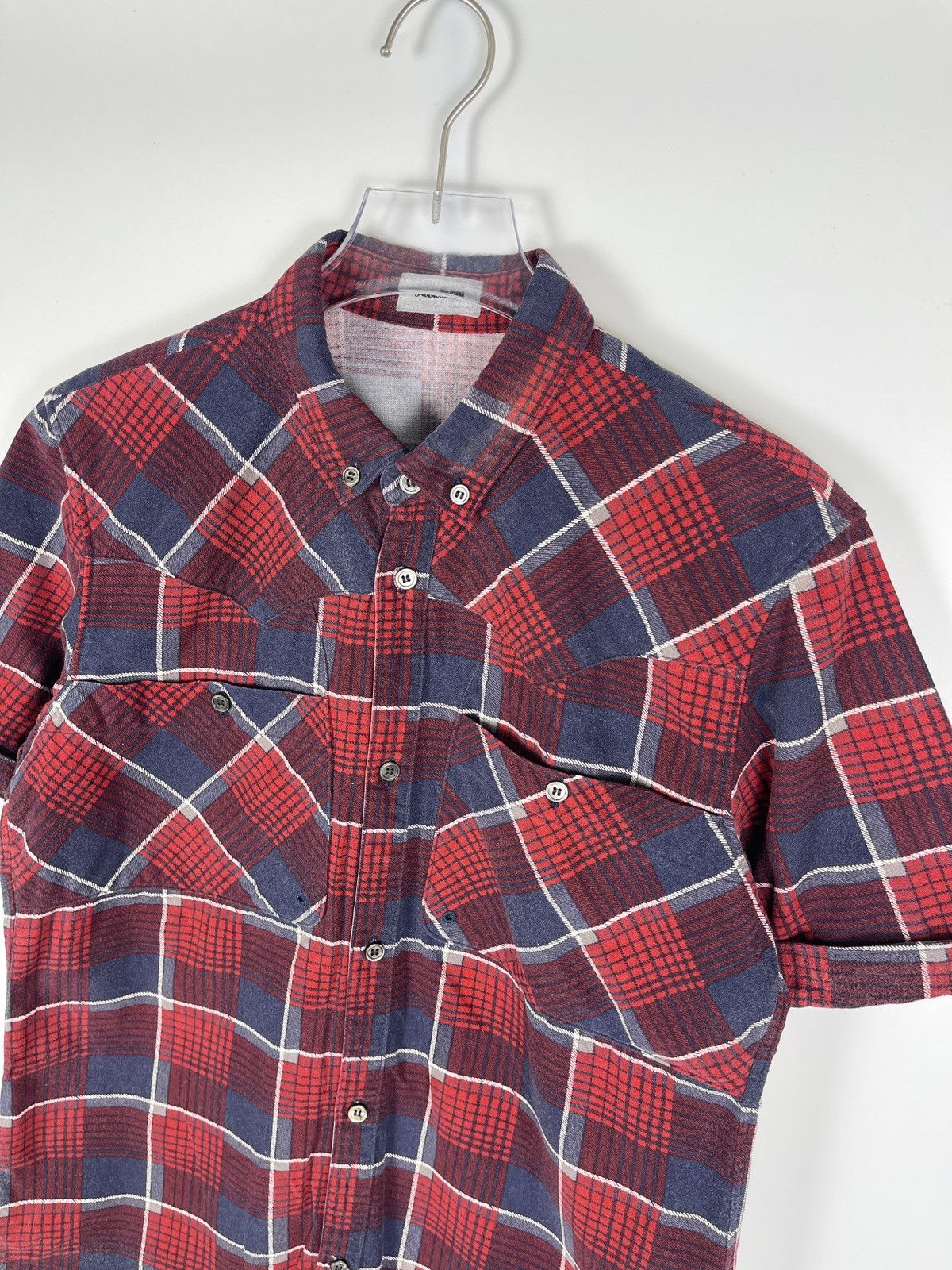 Undercover Undercoverism SS12 "Open Strings" Plaid Shirt Size US M / EU 48-50 / 2 - 2 Thumbnail