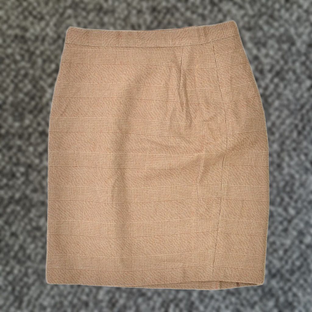 Vintage VINTAGE Womens Pencil Skirt W28 Medium Brown Wool Size 28" / US 6 / IT 42 - 1 Thumbnail