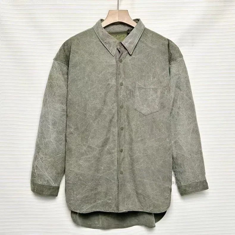 READYMADE Ready Made Distressed Military Fabric OS Loose Fit Shirt J Size US S / EU 44-46 / 1 - 1 Thumbnail