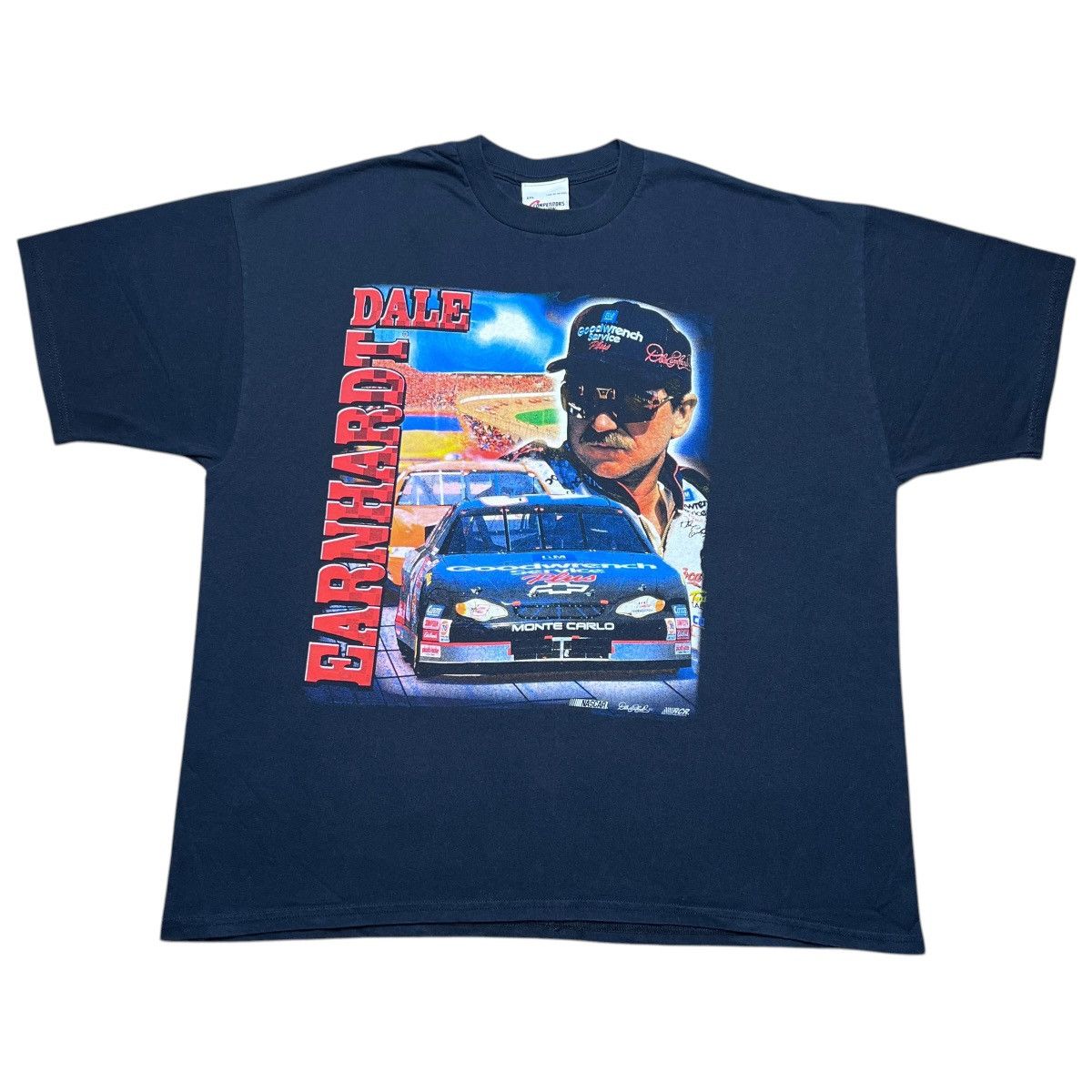 NASCAR Vintage 1990s NASCAR Dale Earnhardt Competitors View T-Shirt Size US XXL / EU 58 / 5 - 1 Thumbnail