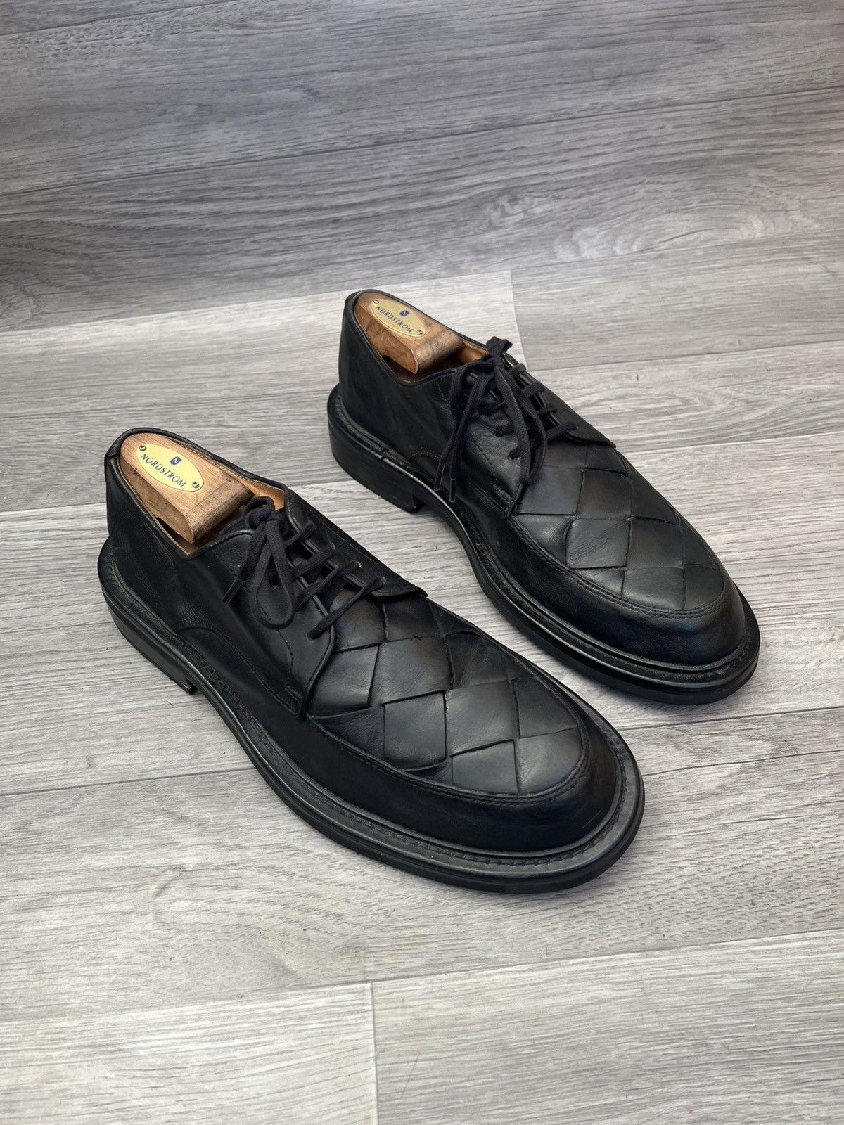 Bottega Veneta Bottega Venetia intrecciato derby leather shoes sz 41 Size US 8 / EU 41 - 7 Thumbnail