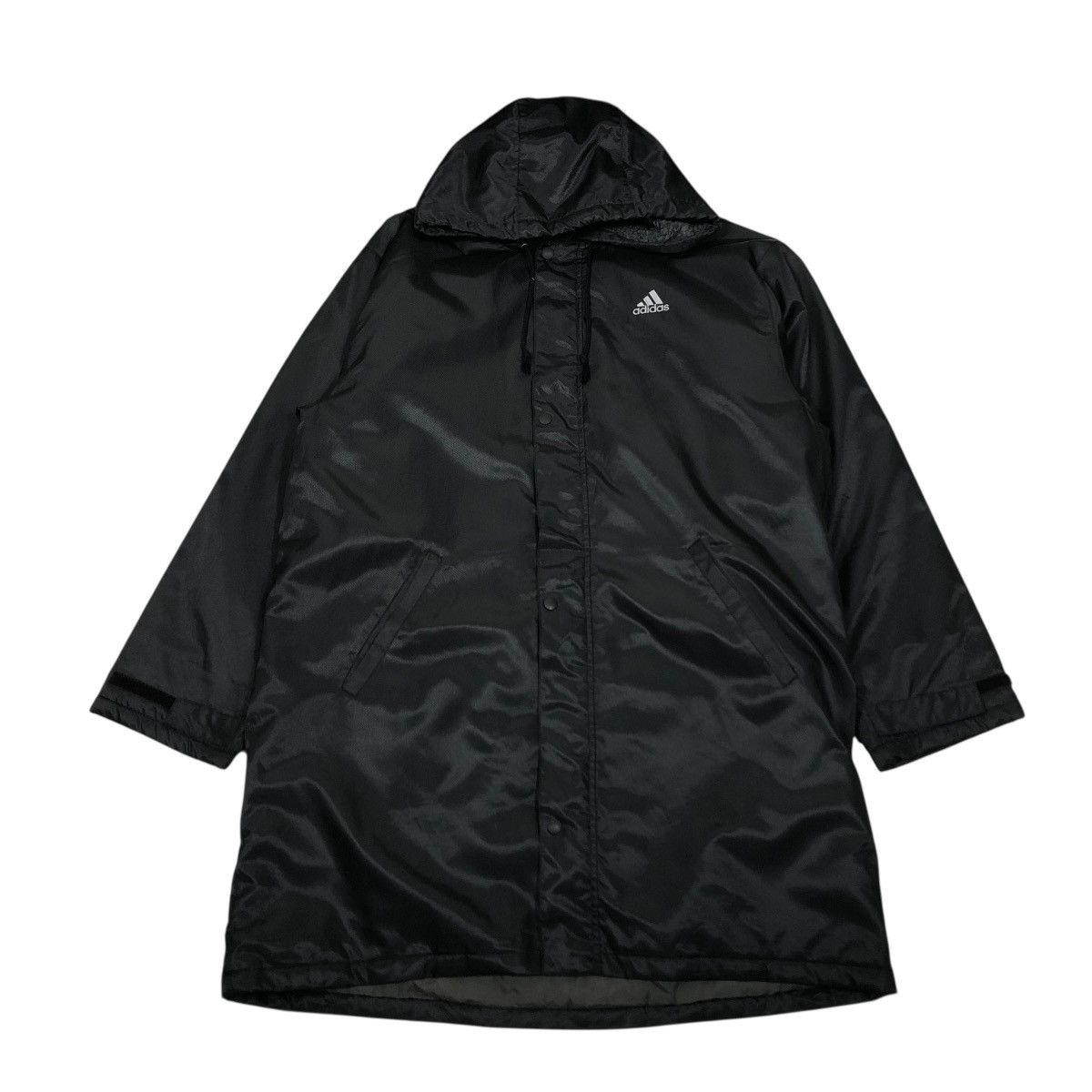 Adidas 🔥VINTAGE LONG JACKET ADIDAS BIG LOGO BLANKET Size US L / EU 52-54 / 3 - 1 Thumbnail