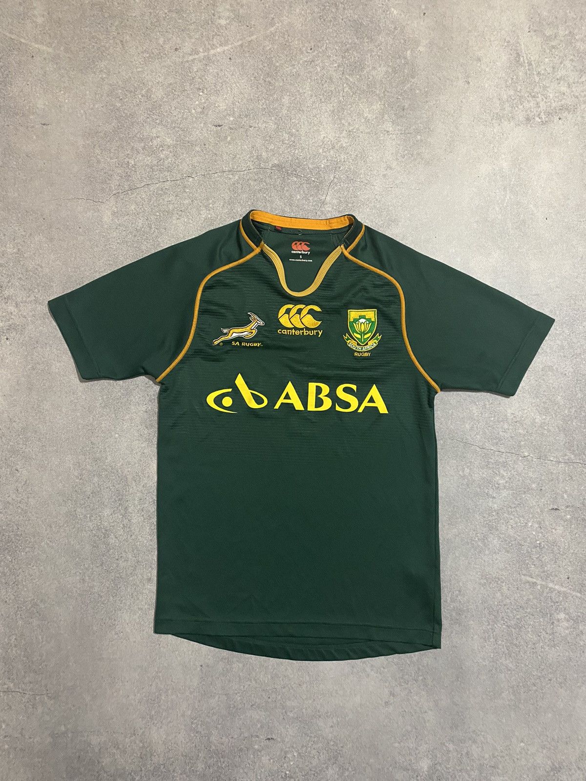 Canterbury of New Zealand × Vintage South Africa National Rugby Shirt Jersey Canterbury Size US S / EU 44-46 / 1 - 1 Thumbnail