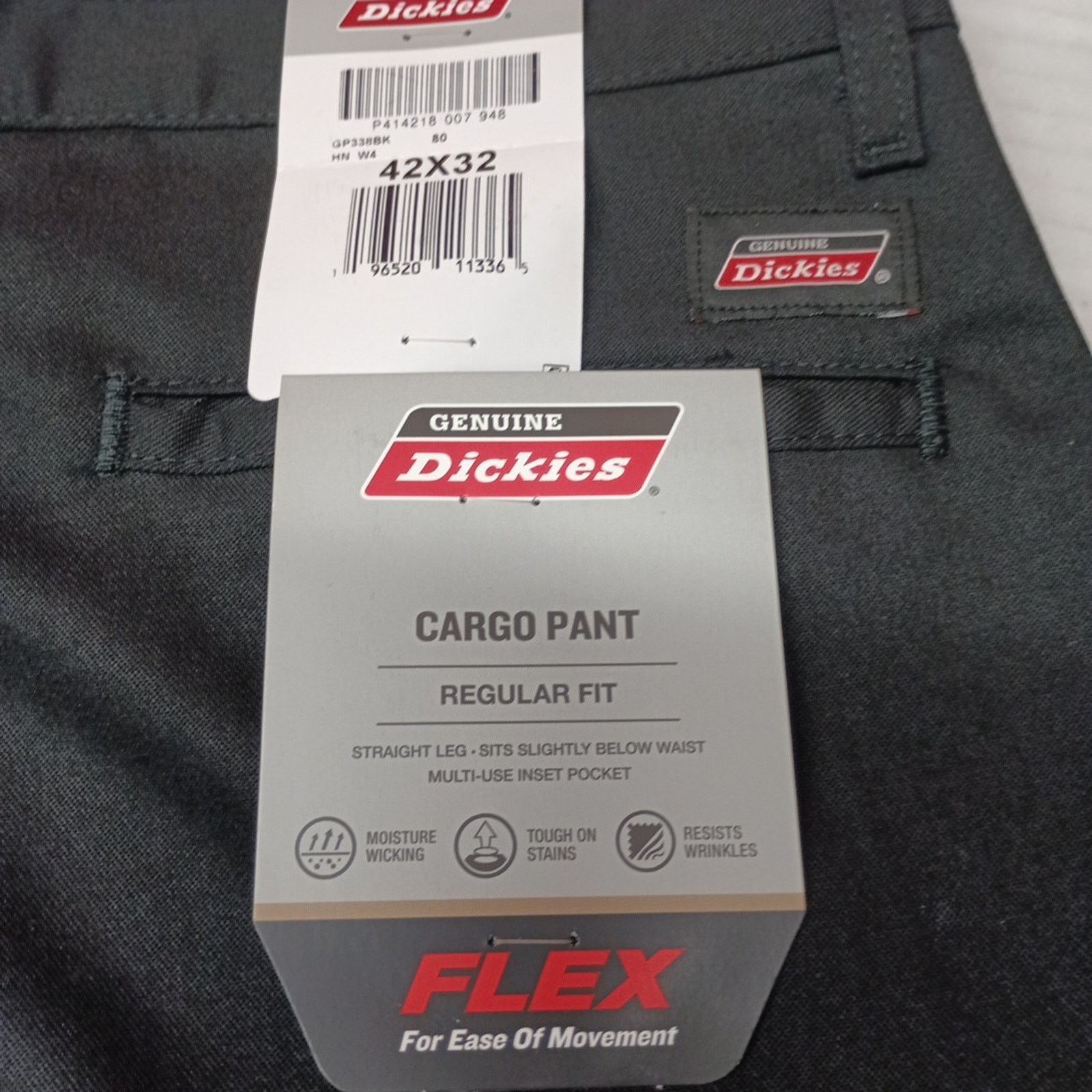 Dickies Dickies Men's Black Cargo Pants Size 42x32 Regular Straight Size US 42 / EU 58 - 2 Thumbnail