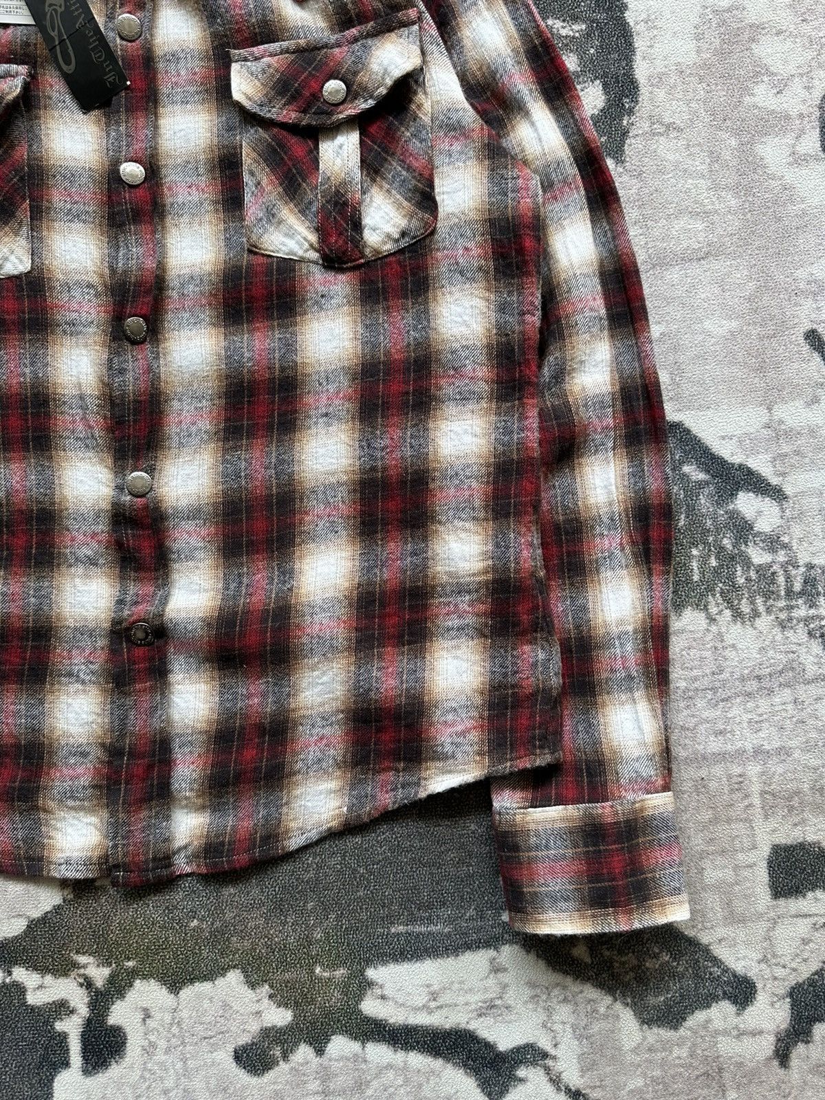 In The Attic 00's In The Attic shadow plaid shirt Size US M / EU 48-50 / 2 - 5 Thumbnail
