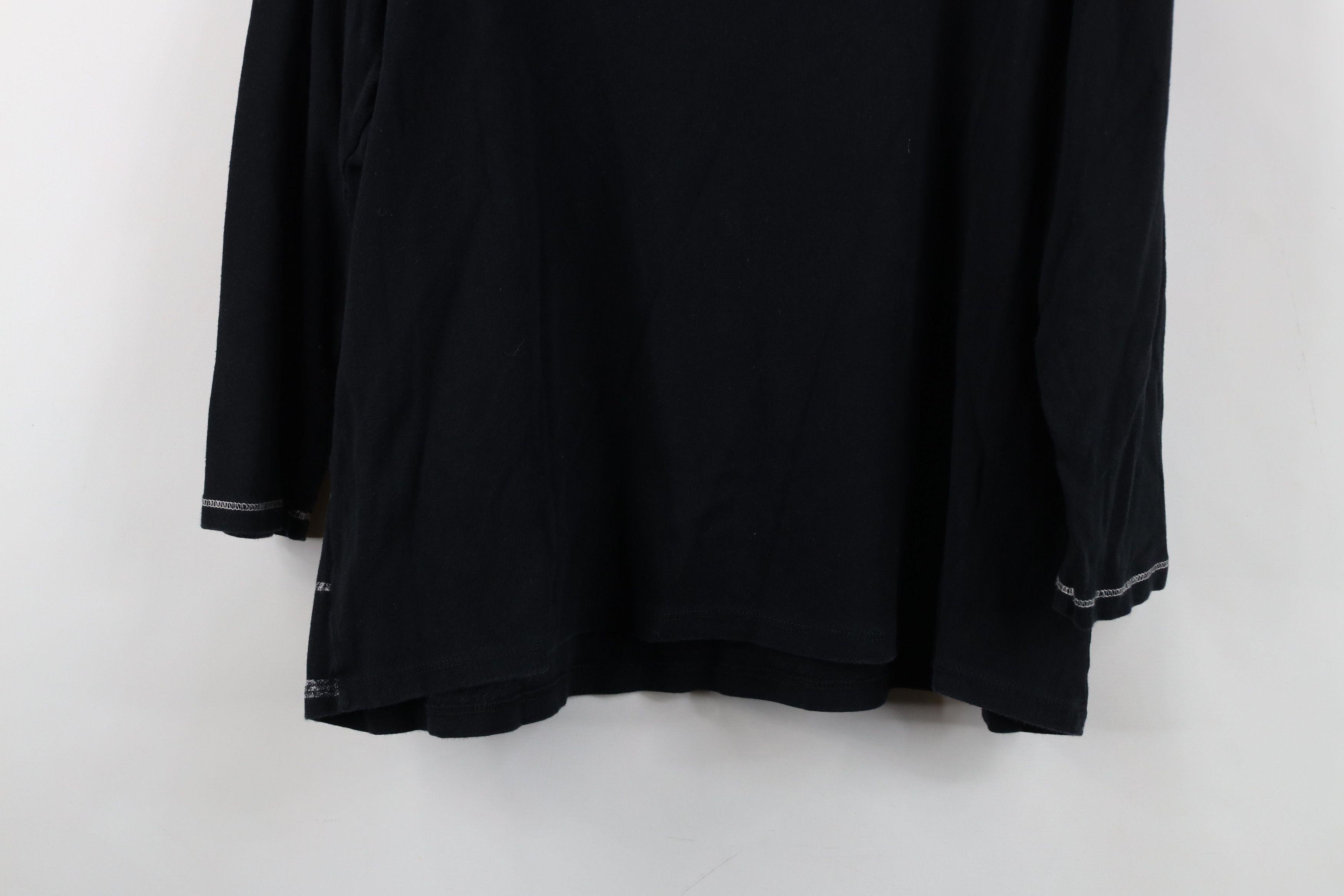 Vintage Vintage 90s Lagenlook Oversized Knit 3/4 Sleeve T-Shirt USA Size XL / US 12-14 / IT 48-50 - 13 Thumbnail