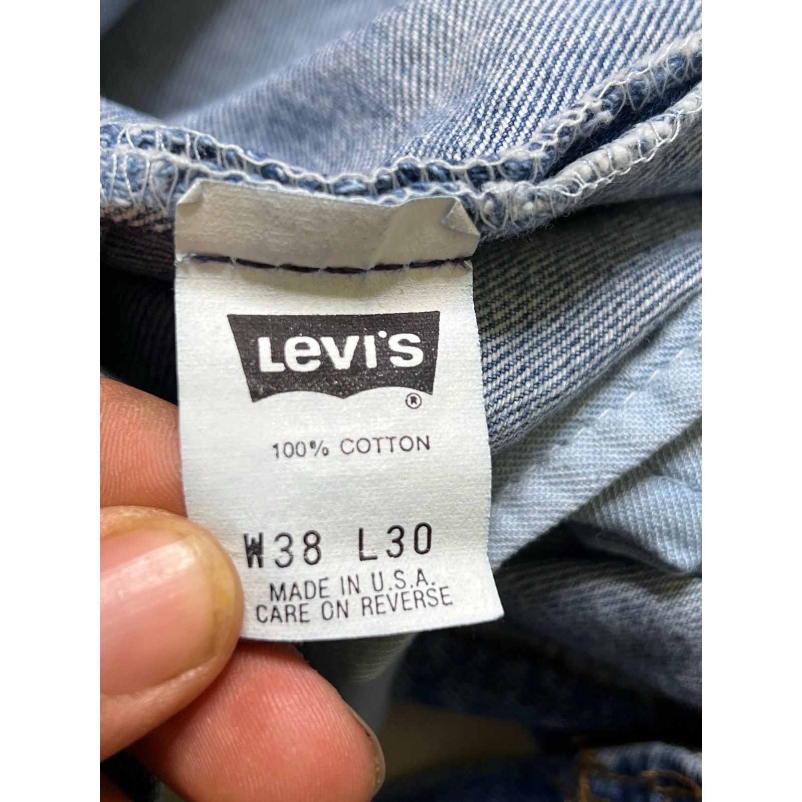 Levi's Levi’s 501 Jeans USA Vintage 90s Button Fly Denim 35x29 Size US 38 / EU 54 - 3 Thumbnail