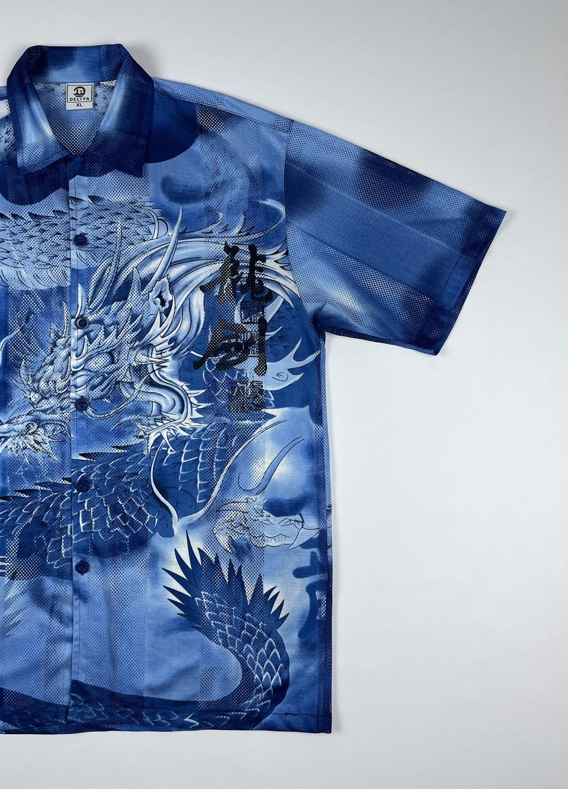 Japanese Brand Vintage Y2K Dragon Logo Button Up Shirt Japan street style Size US XL / EU 56 / 4 - 3 Thumbnail