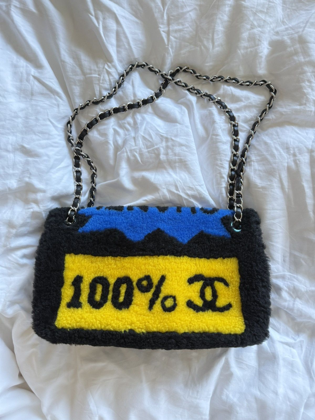 Chanel Chanel 14K Supermarket Shearling Classic Flap Medium Bag Size ONE SIZE - 2 Thumbnail