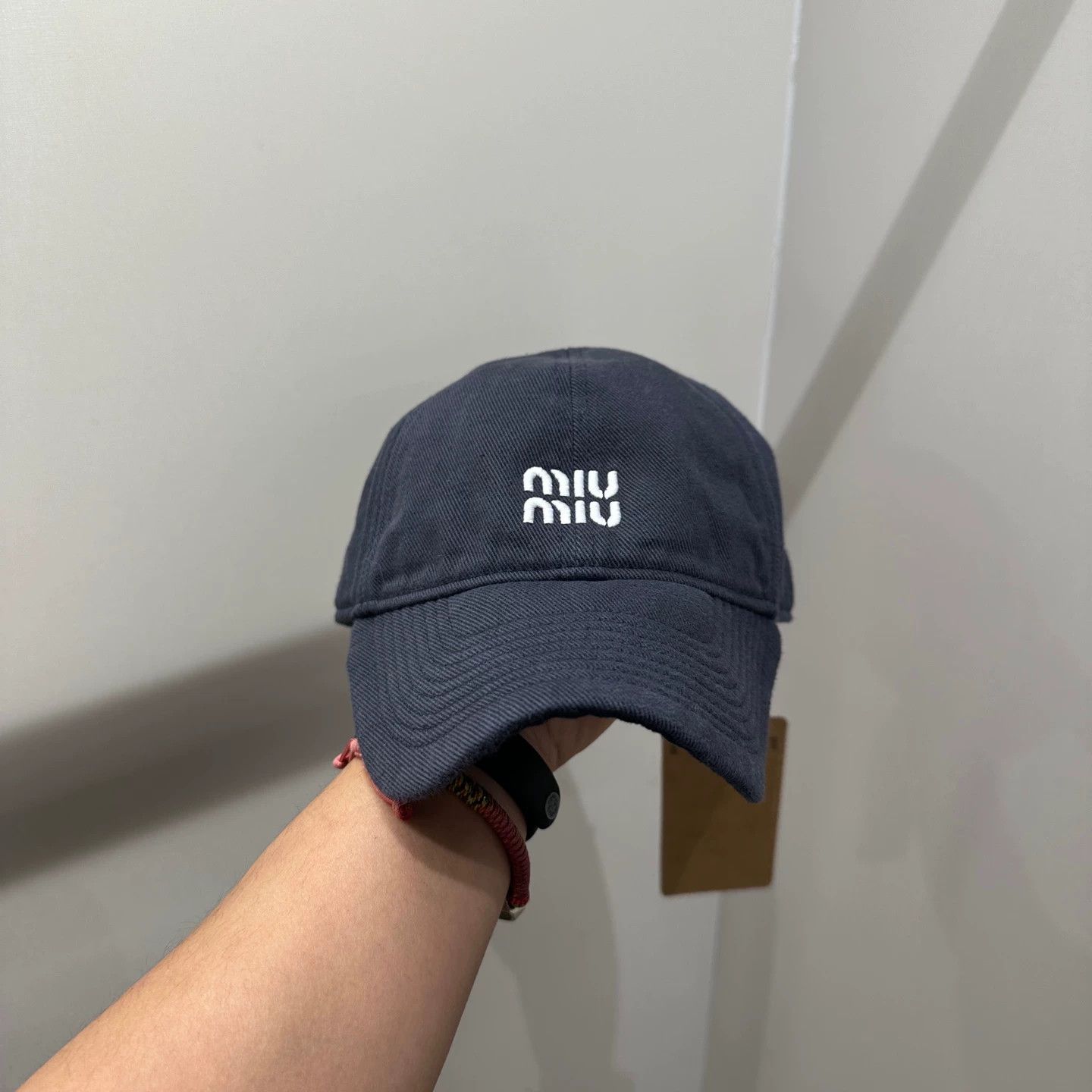 Miu Miu MIU MIU logo embroidery cap M Size ONE SIZE - 1 Thumbnail