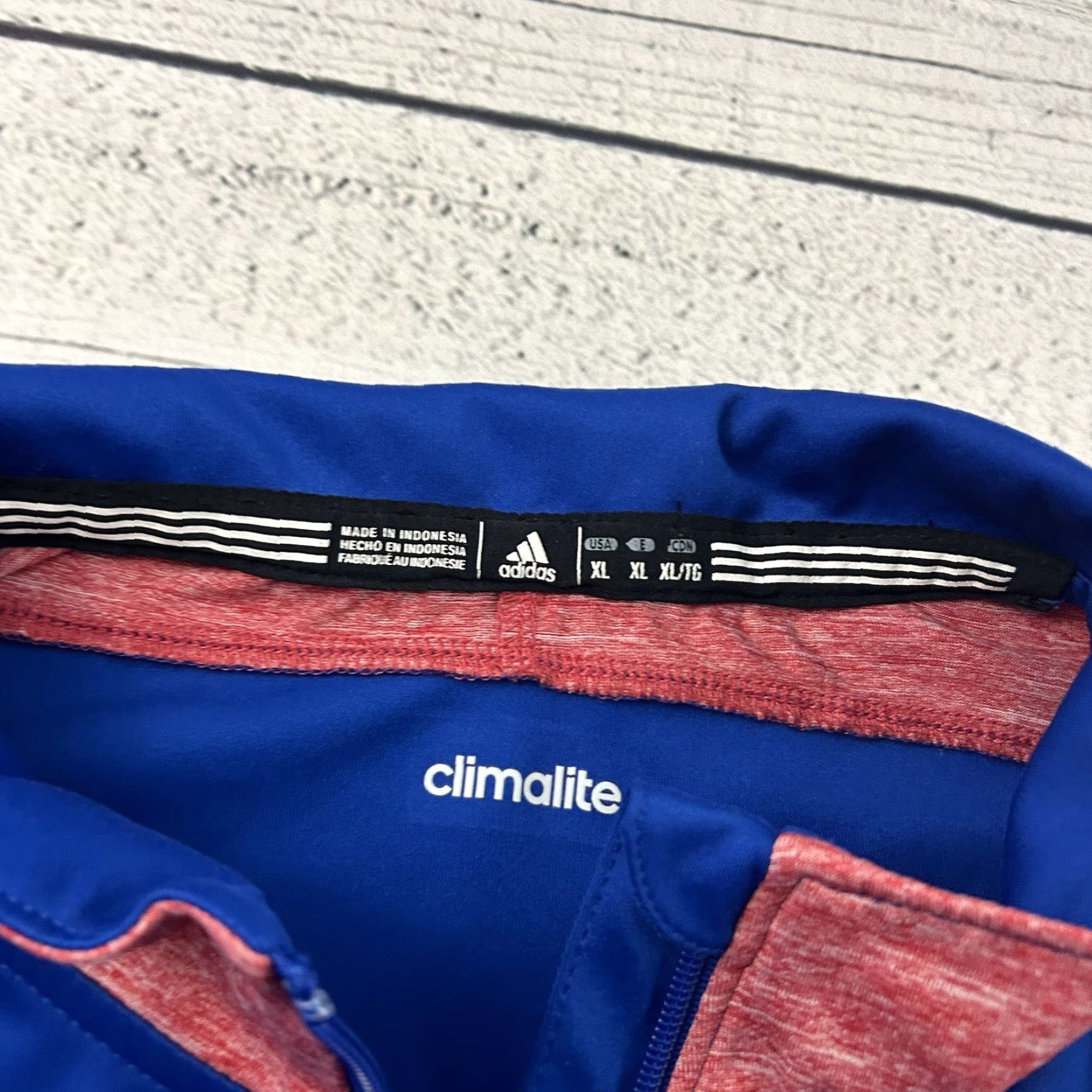 Adidas Adidas Climalite Kansas Jayhawks Pullover 1/4 Zip Jacket Men XL Blue Size US XL / EU 56 / 4 - 2 Thumbnail