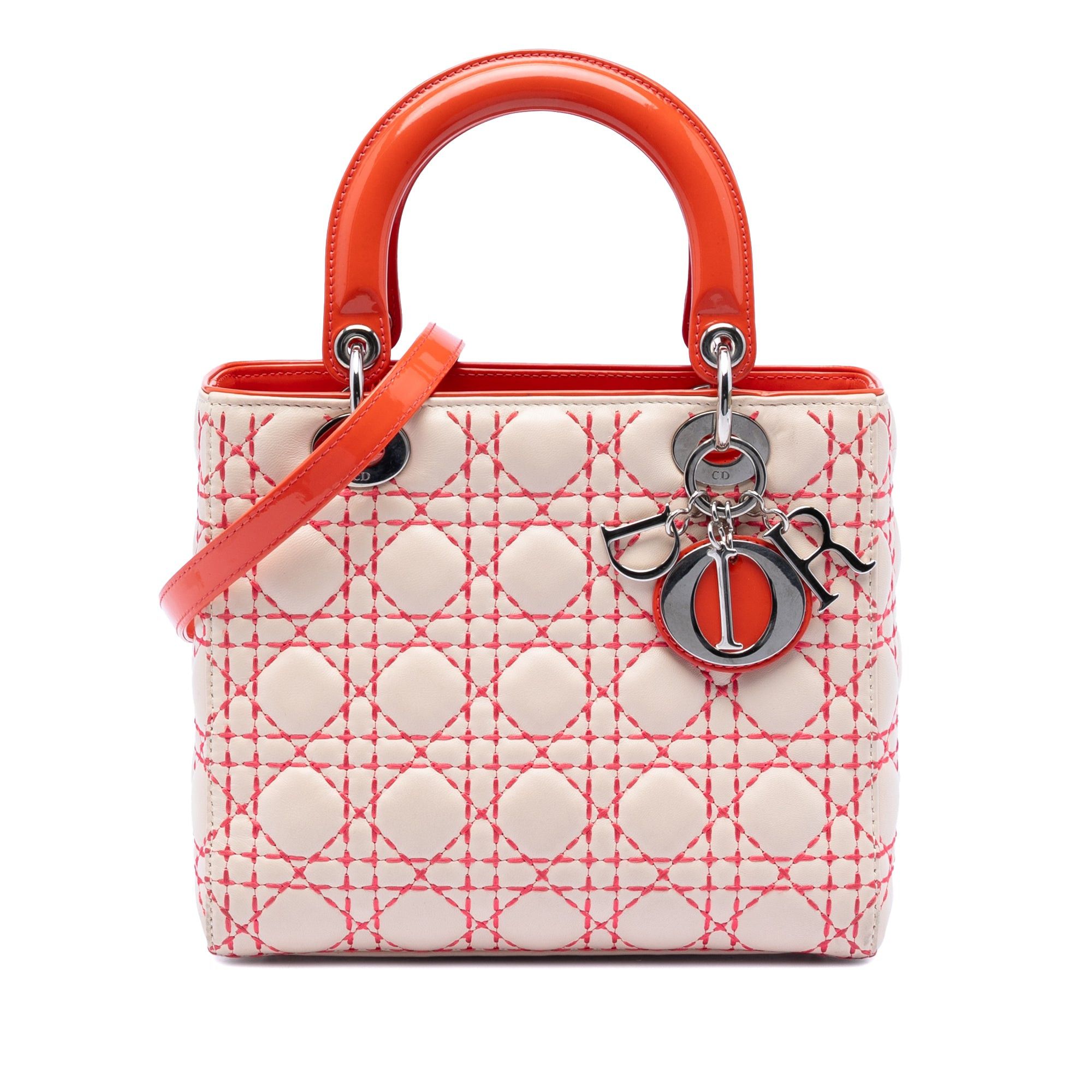 Dior Medium Lambskin Cannage Stitched Lady Dior Size ONE SIZE - 1 Thumbnail