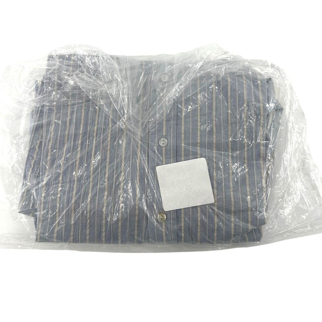 L'AGENCE L'Agence Women's Light Blue/Bone Stripe Daniella Shirt XL Size XL / US 12-14 / IT 48-50 - 5 Thumbnail