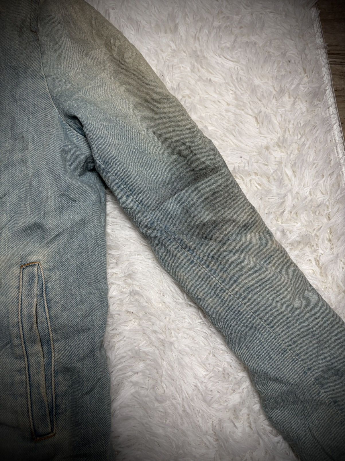Le Grande Bleu (L.G.B.) Davit MEURSAULT Homme napolean distressed denim jacket Size US L / EU 52-54 / 3 - 3 Thumbnail