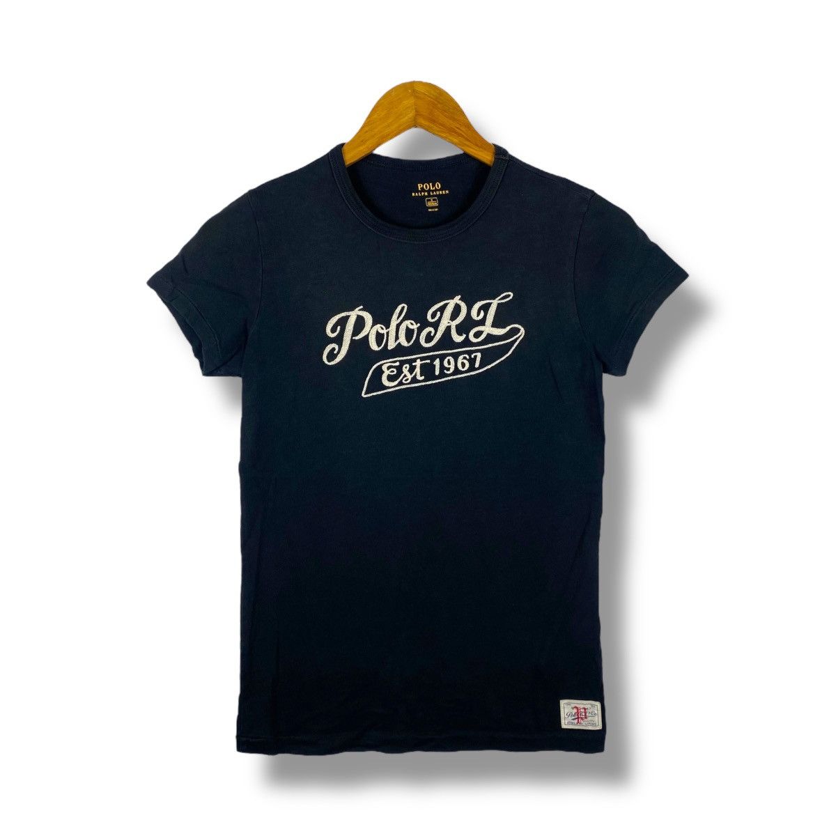 Polo Ralph Lauren × Ralph Lauren POLO RALPH LAUREN Logo Graphic Faded Tee Shirt Small Size Size S / US 4 / IT 40 - 1 Thumbnail