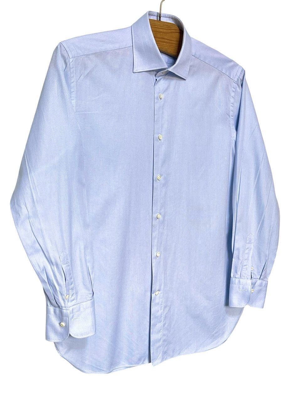 Ermenegildo Zegna 🔥 Ermenegildo zegna regular fit cotton shirt blue size L Size US L / EU 52-54 / 3 - 3 Thumbnail